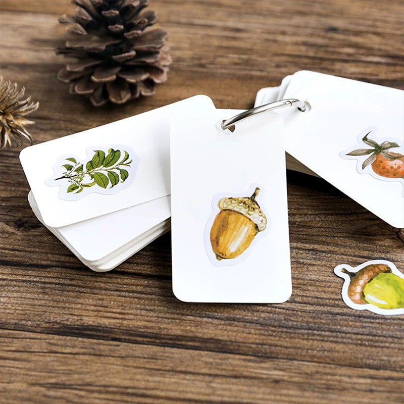 Retro Autumn Sticker Set (45pcs)