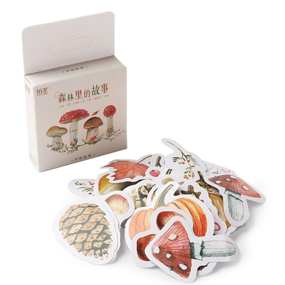 Retro Autumn Sticker Set (45pcs)