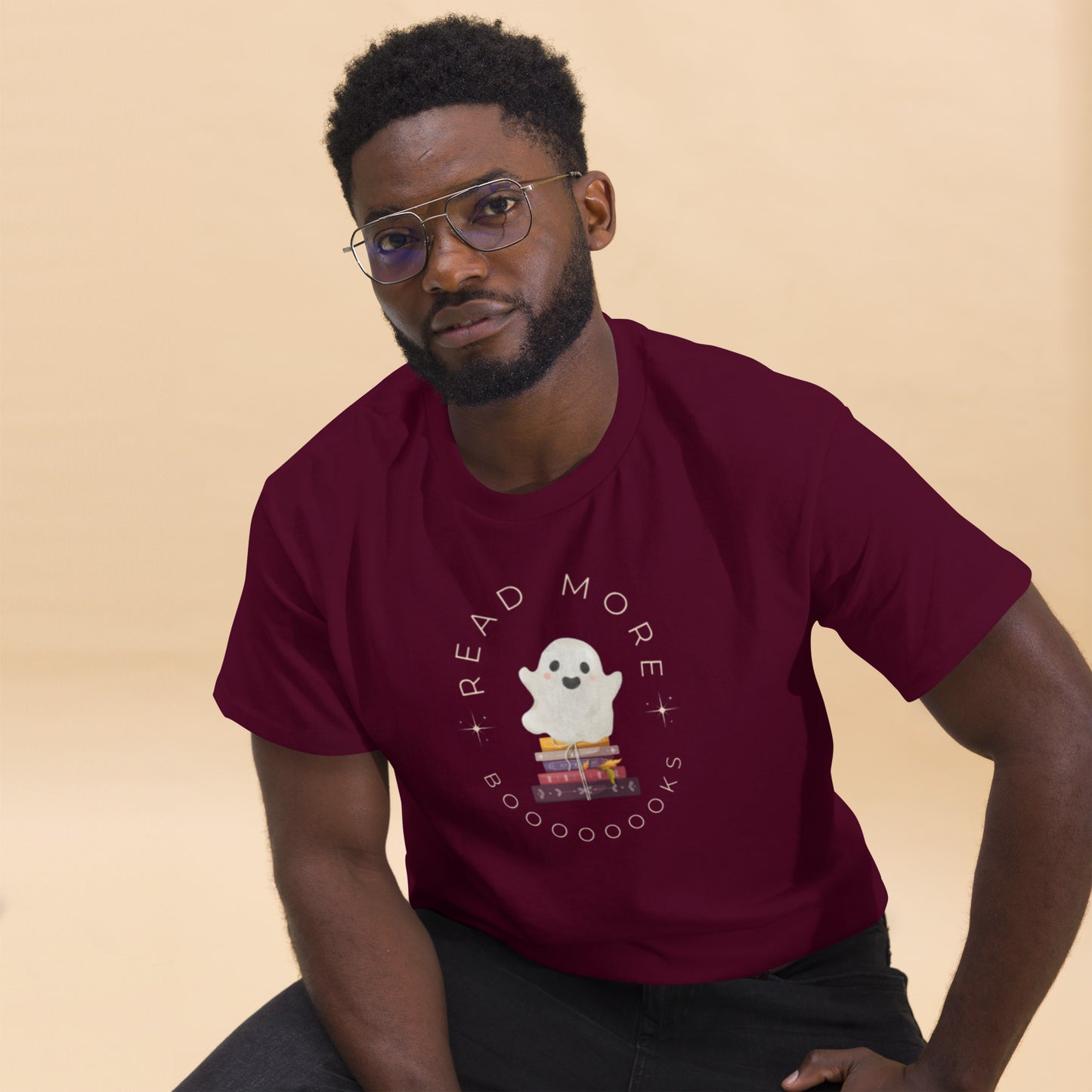 Read More Books-Book Stack-Men's Classic Tee