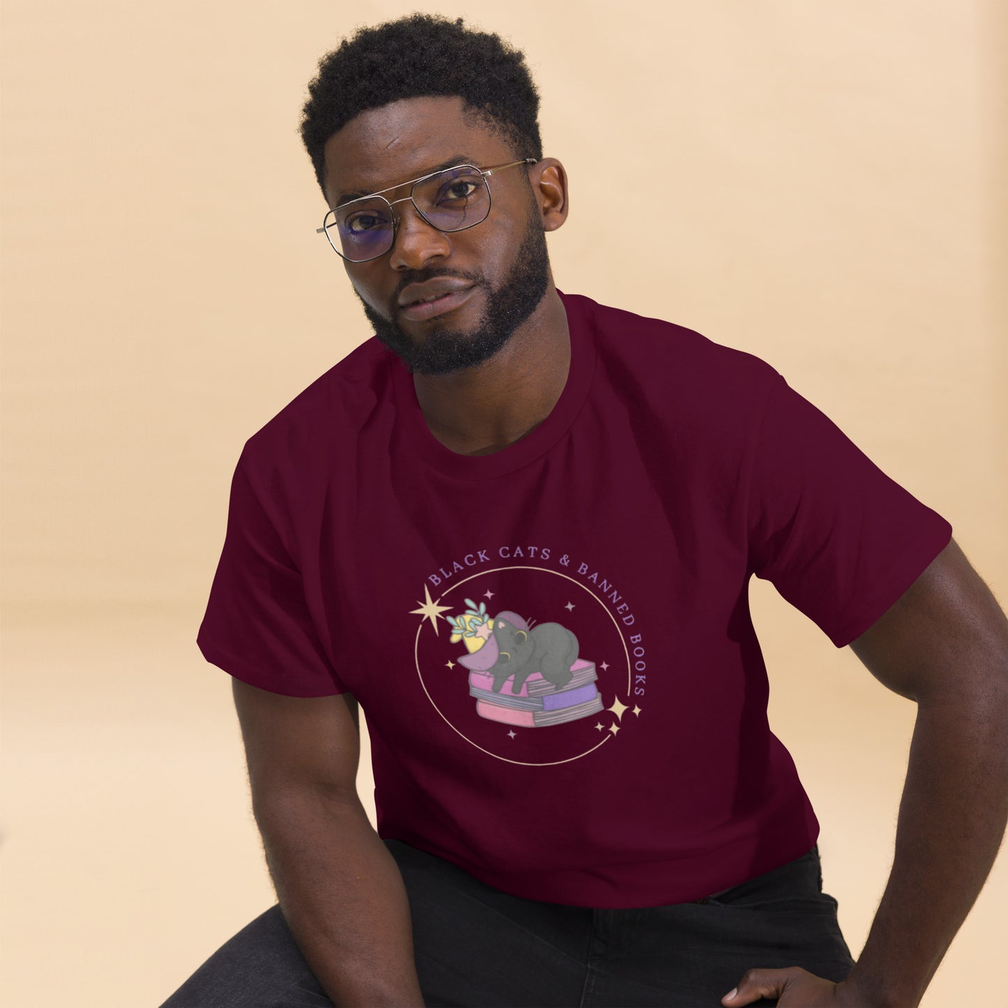 Black Cats & Banned Books Men's Classic Tee