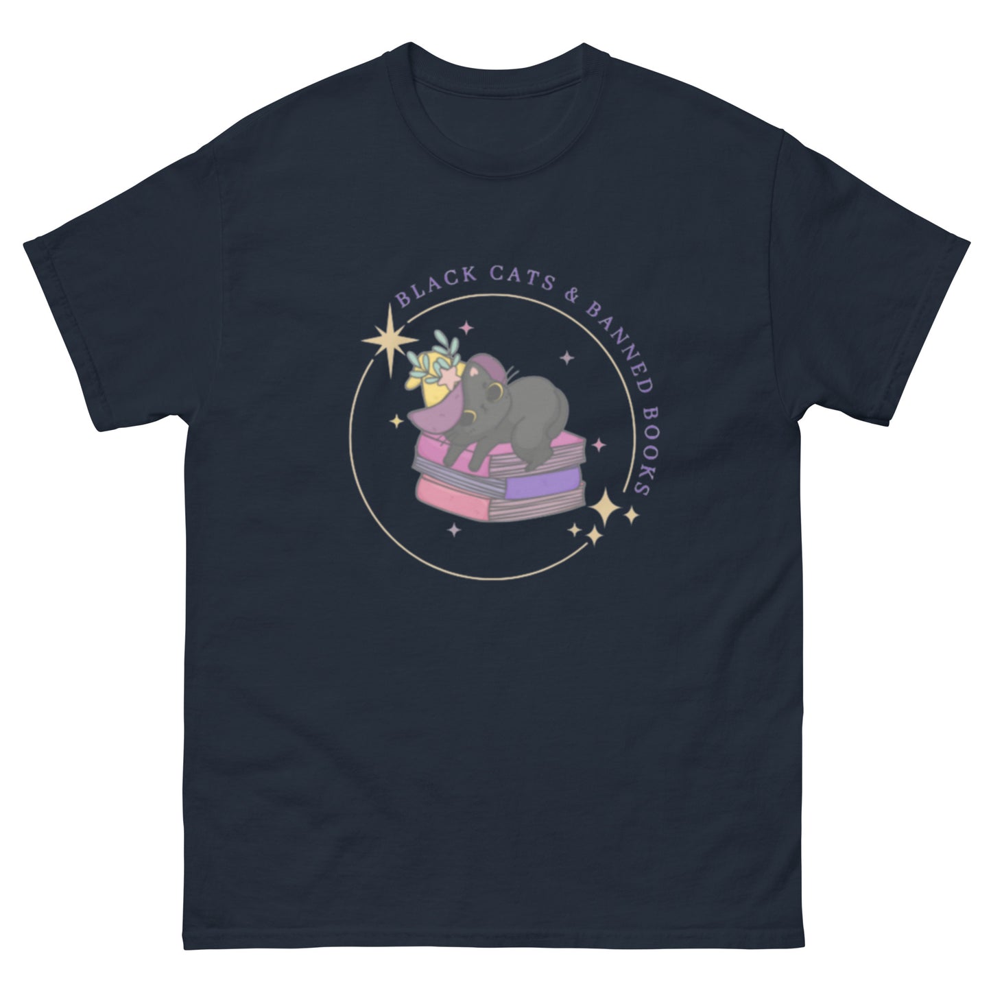 Black Cats & Banned Books Men's Classic Tee