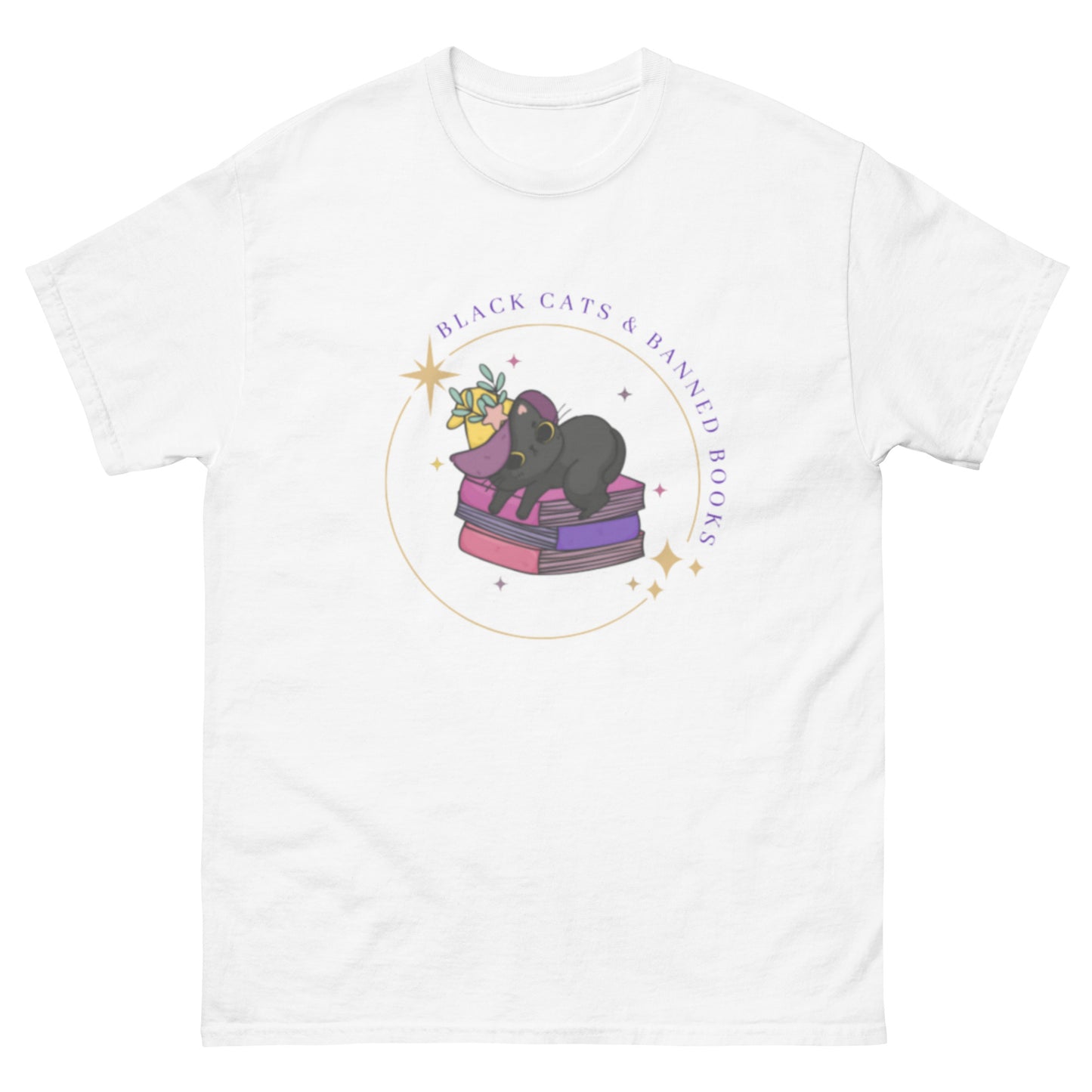 Black Cats & Banned Books Men's Classic Tee