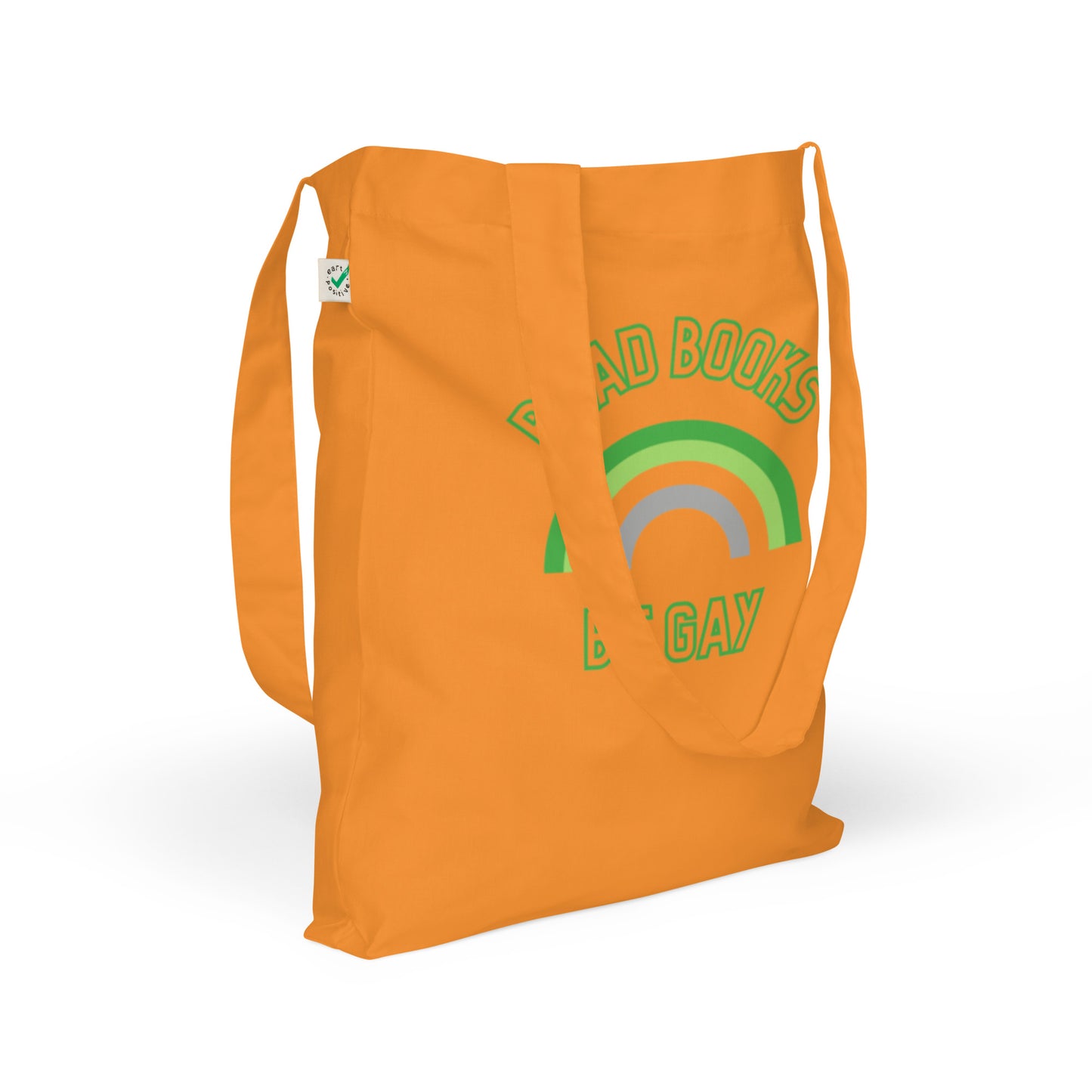 Read Books Be Gay (Aromantic Colors) Organic Fashion Tote Bag