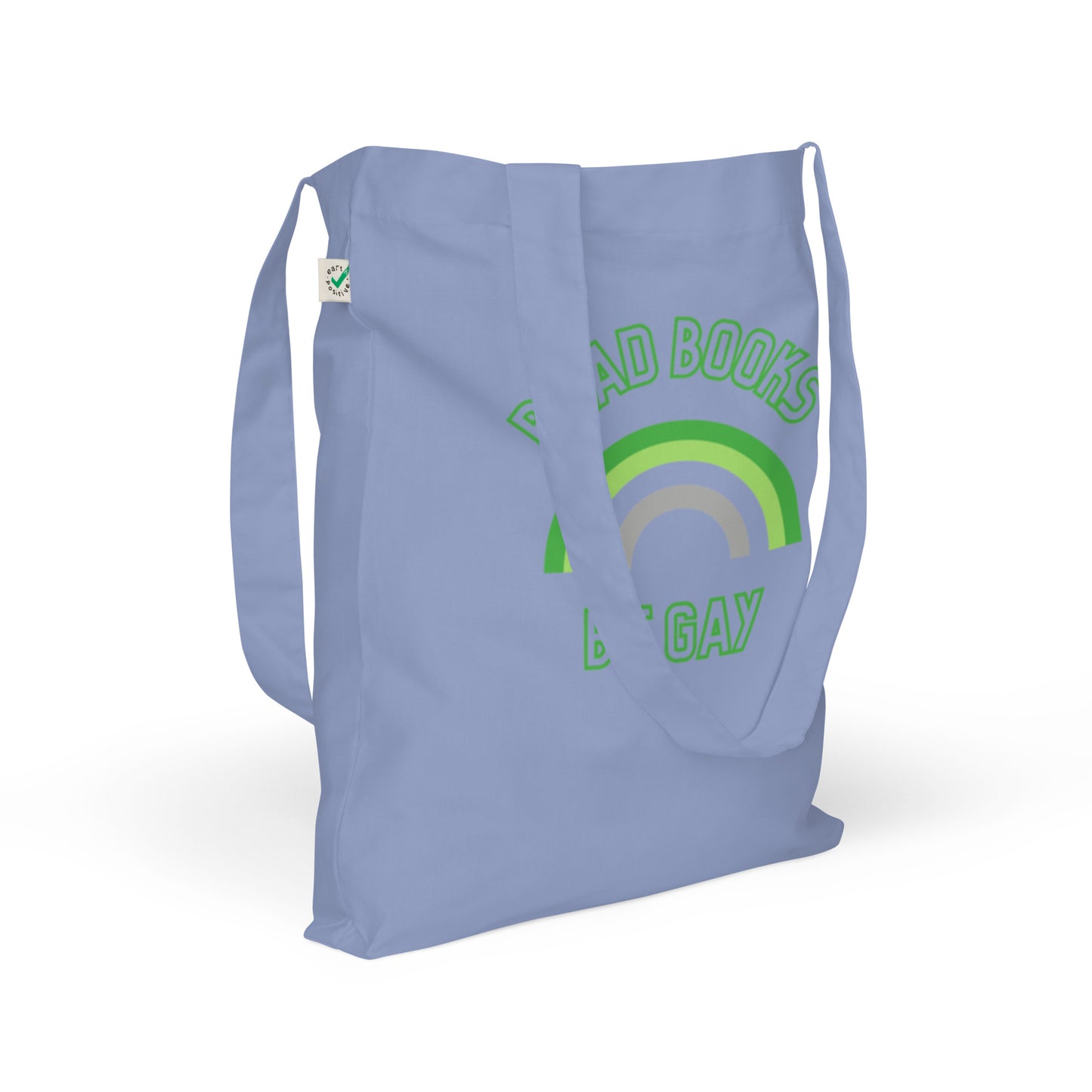 Read Books Be Gay (Aromantic Colors) Organic Fashion Tote Bag