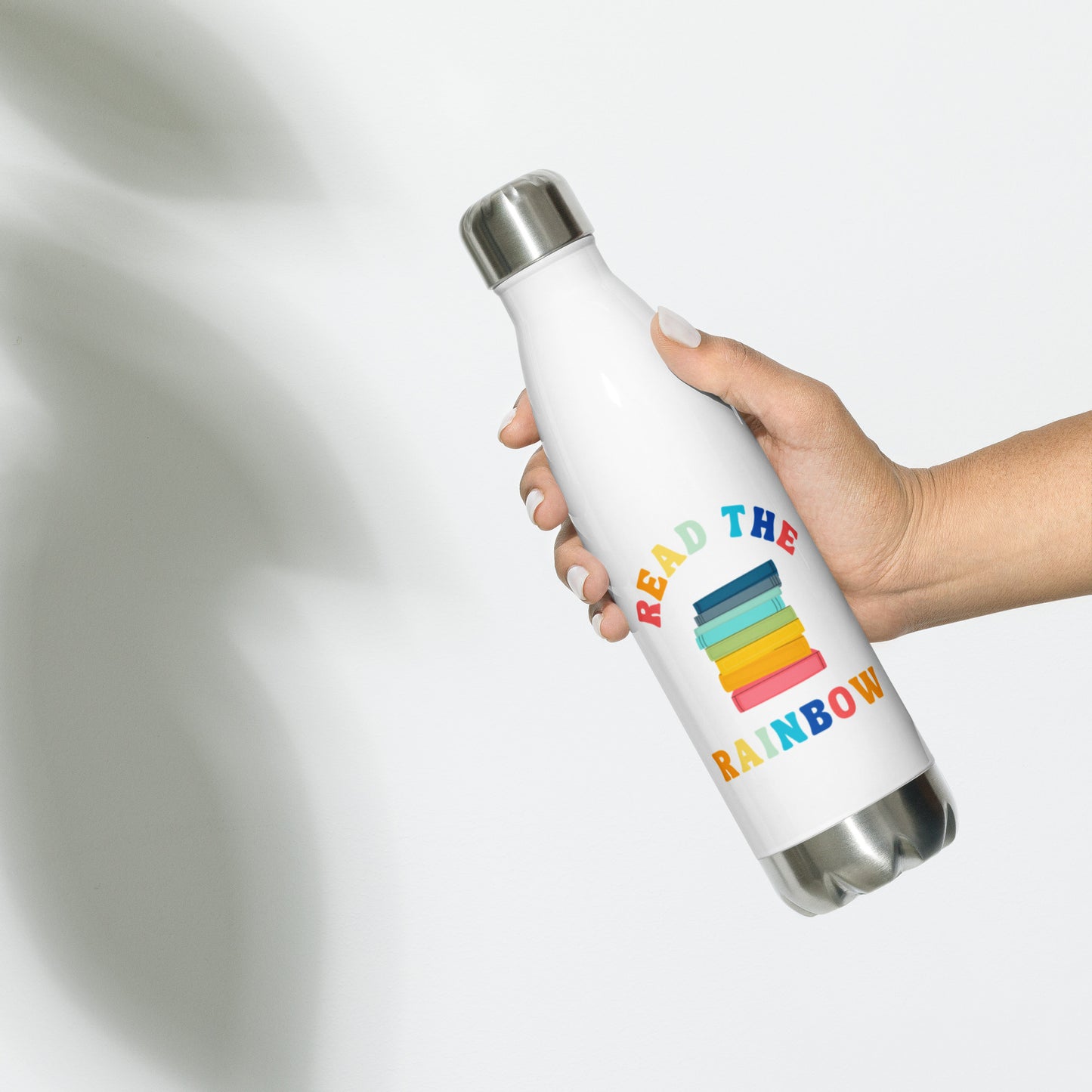 Read the Rainbow Stainless Steel Water Bottle