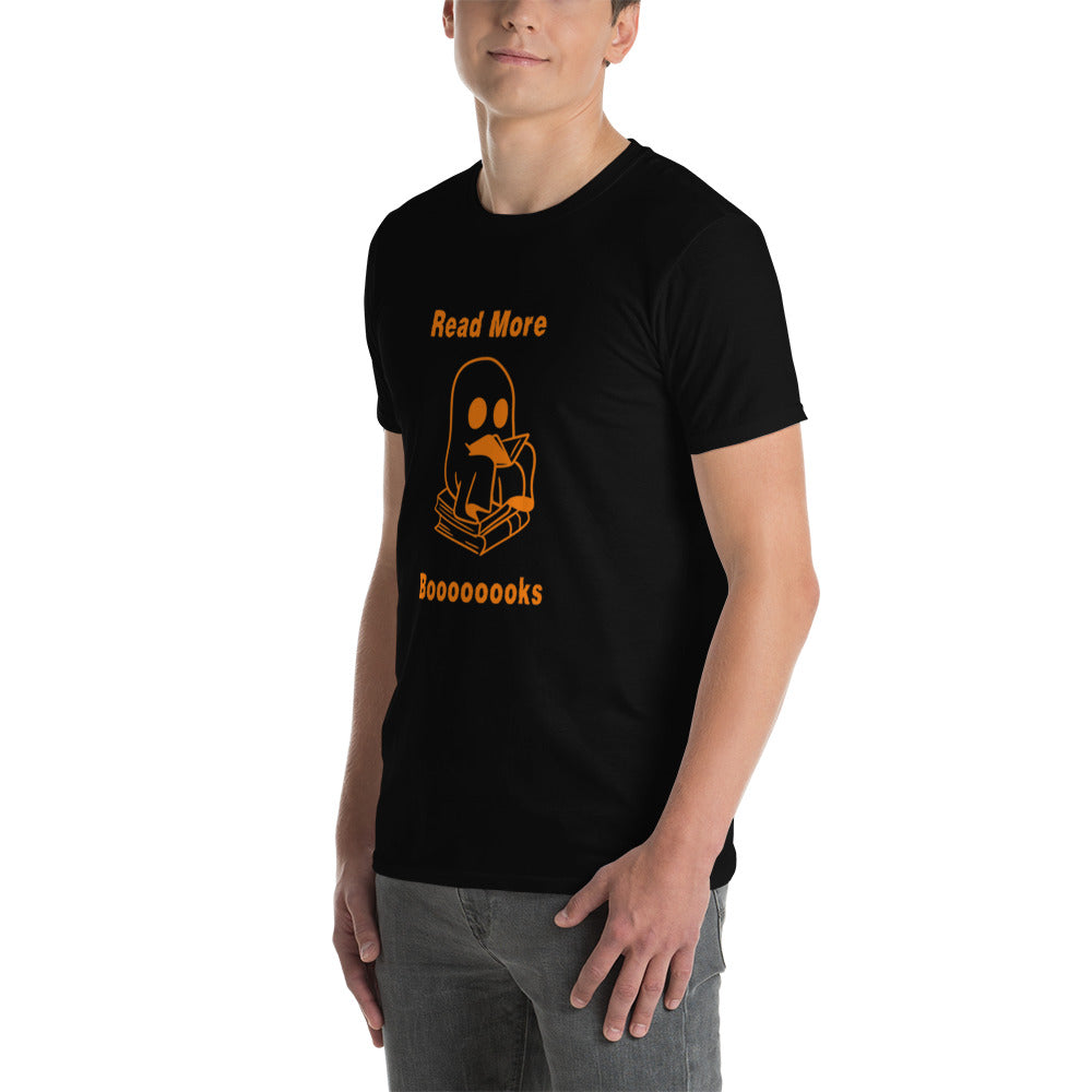 Read More Books-Orange Ghost Short-Sleeve Unisex T-Shirt