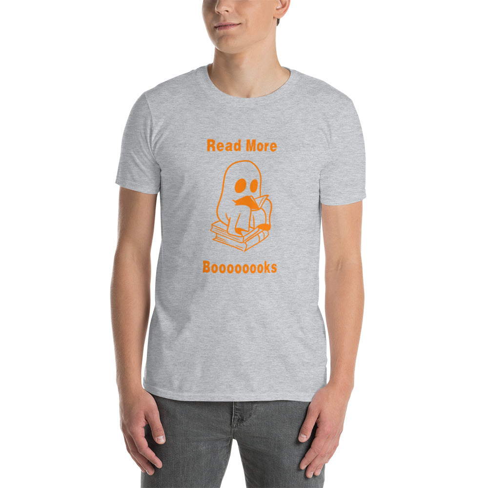 Read More Books-Orange Ghost Short-Sleeve Unisex T-Shirt