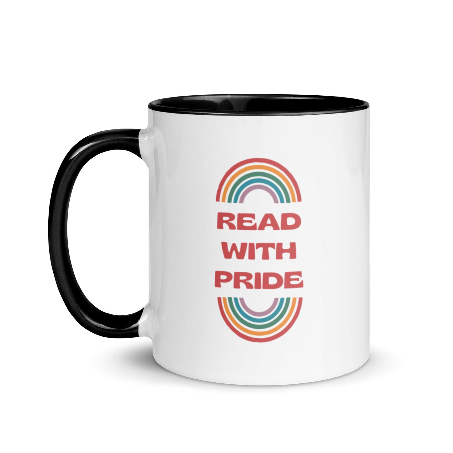 Read With Pride (Retro) Mug with Color Inside