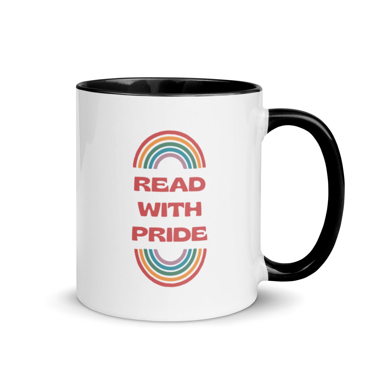 Read With Pride (Retro) Mug with Color Inside