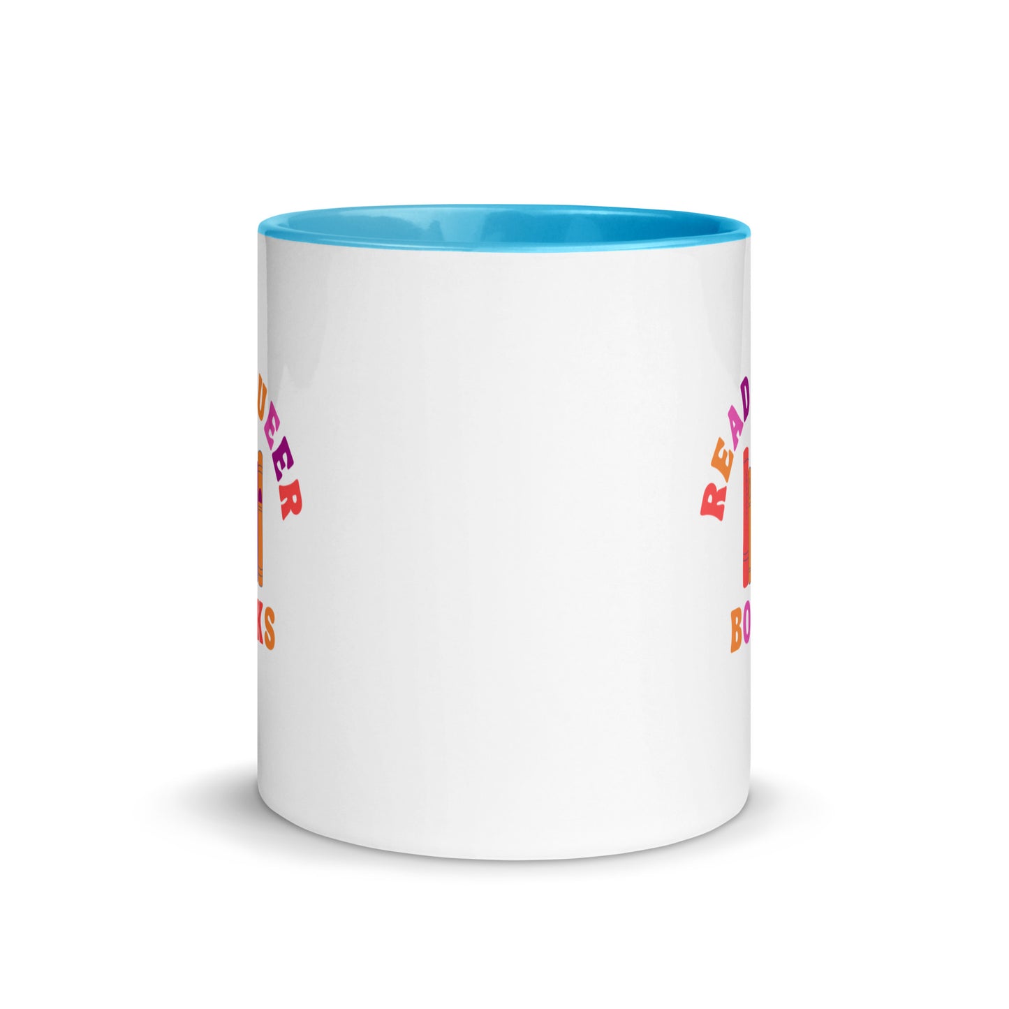 Read Queer Books (Lesbian Colors) Mug with Color Inside