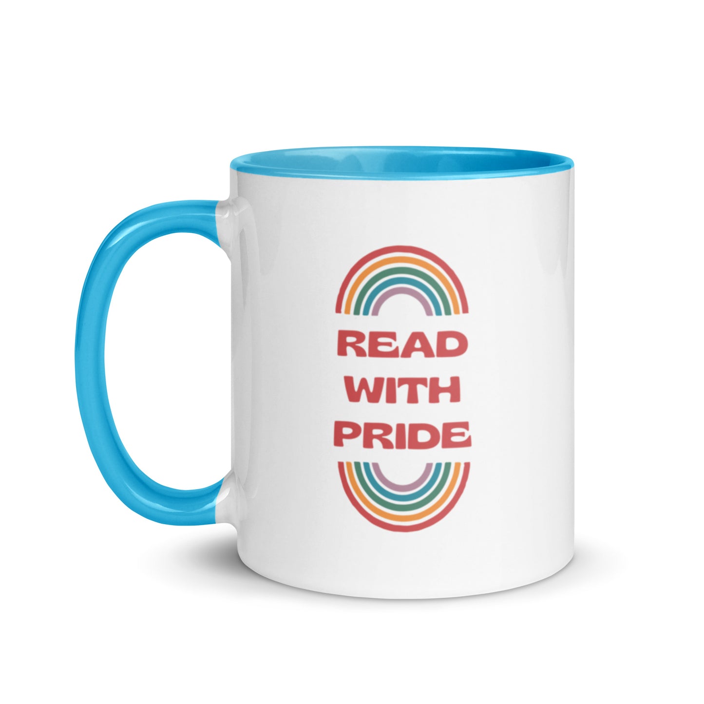 Read With Pride (Retro) Mug with Color Inside