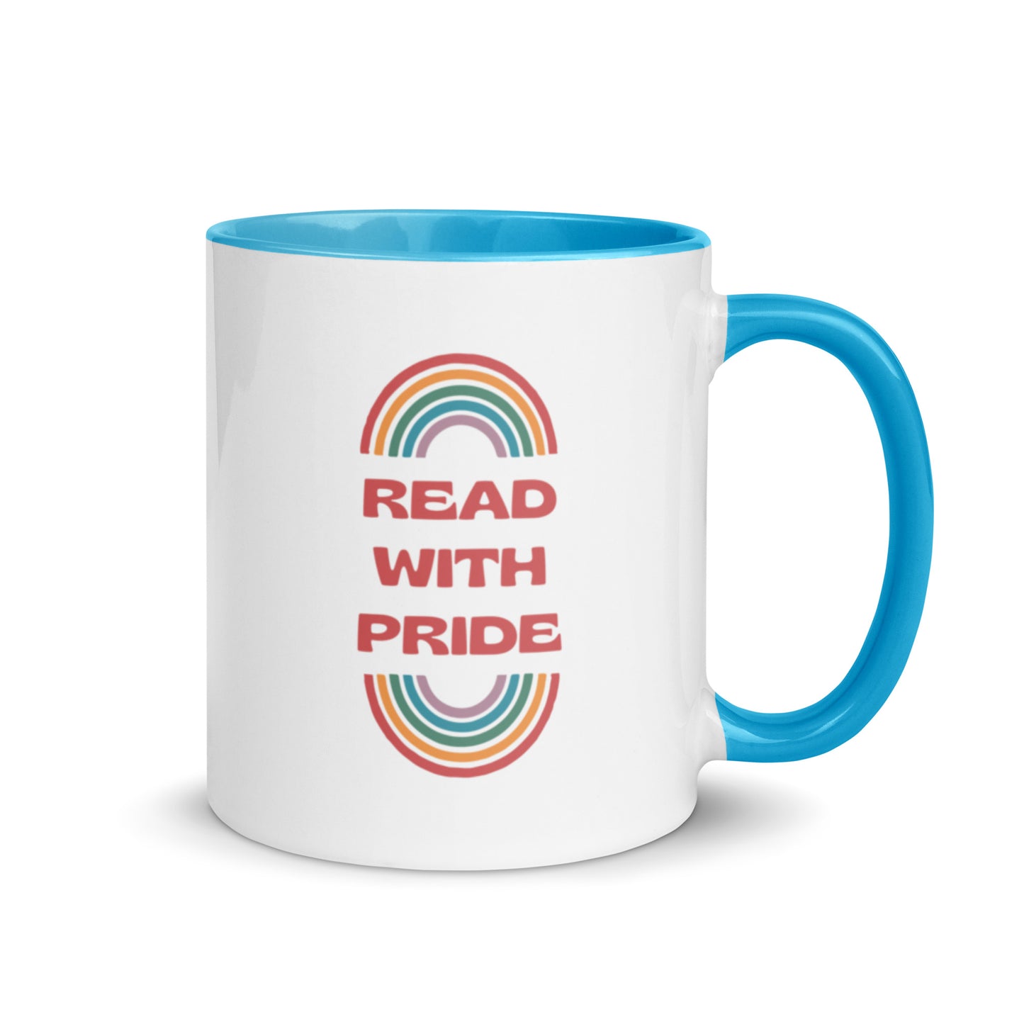 Read With Pride (Retro) Mug with Color Inside