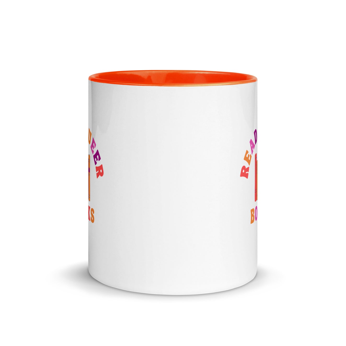 Read Queer Books (Lesbian Colors) Mug with Color Inside
