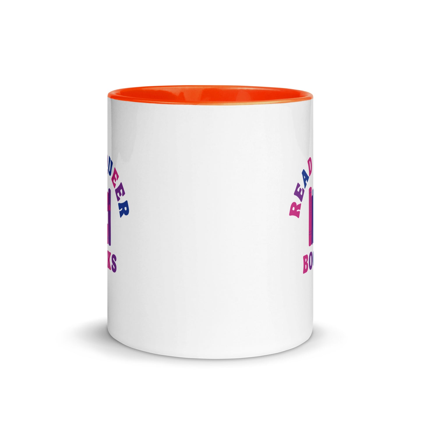 Read Queer Books (Bisexual Colors) Mug with Color Inside