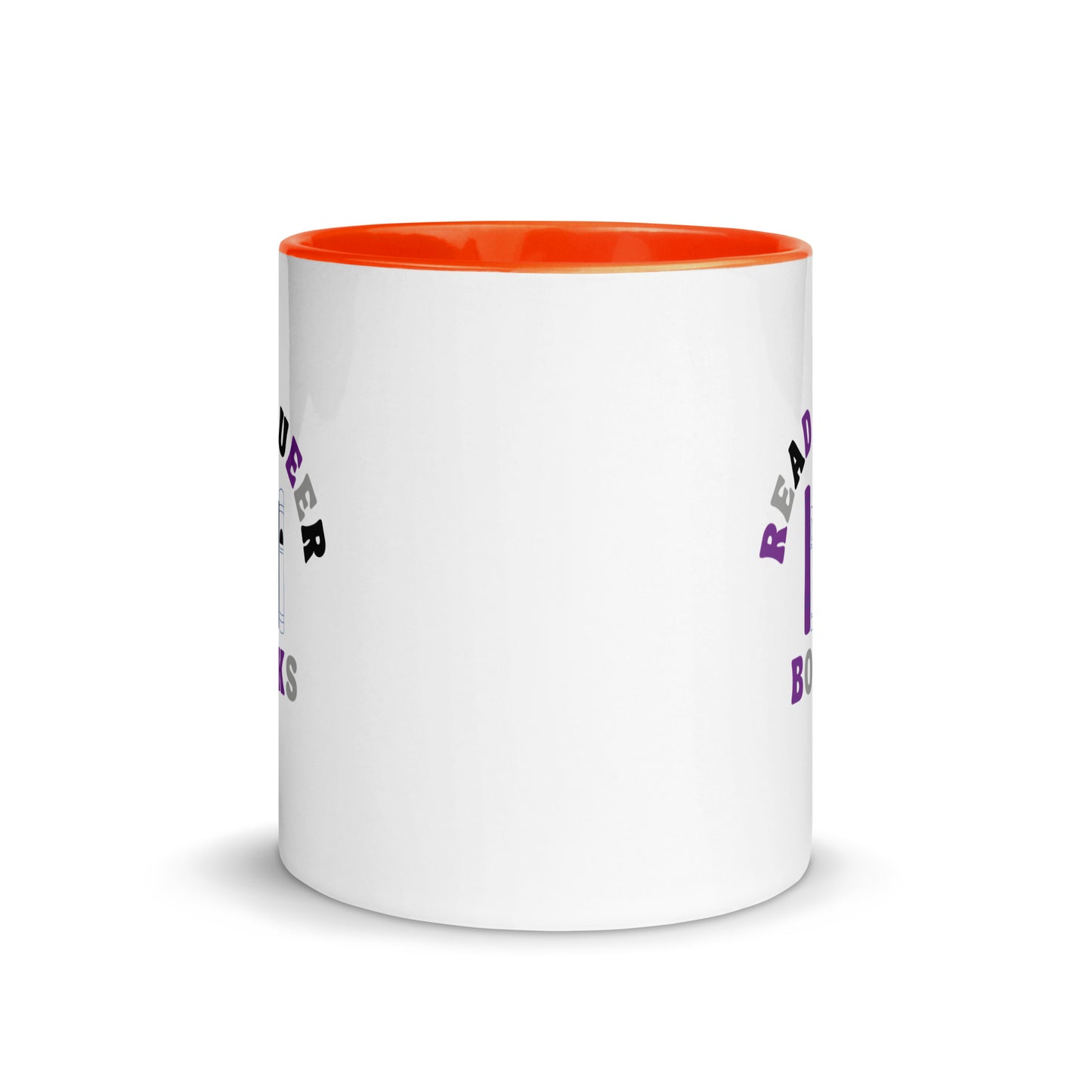 Read Queer Books (Asexual Colors) Mug with Color Inside