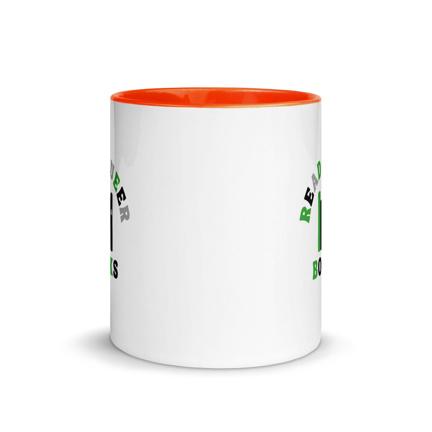 Read Queer Books (Aromantic Colors) Mug with Color Inside