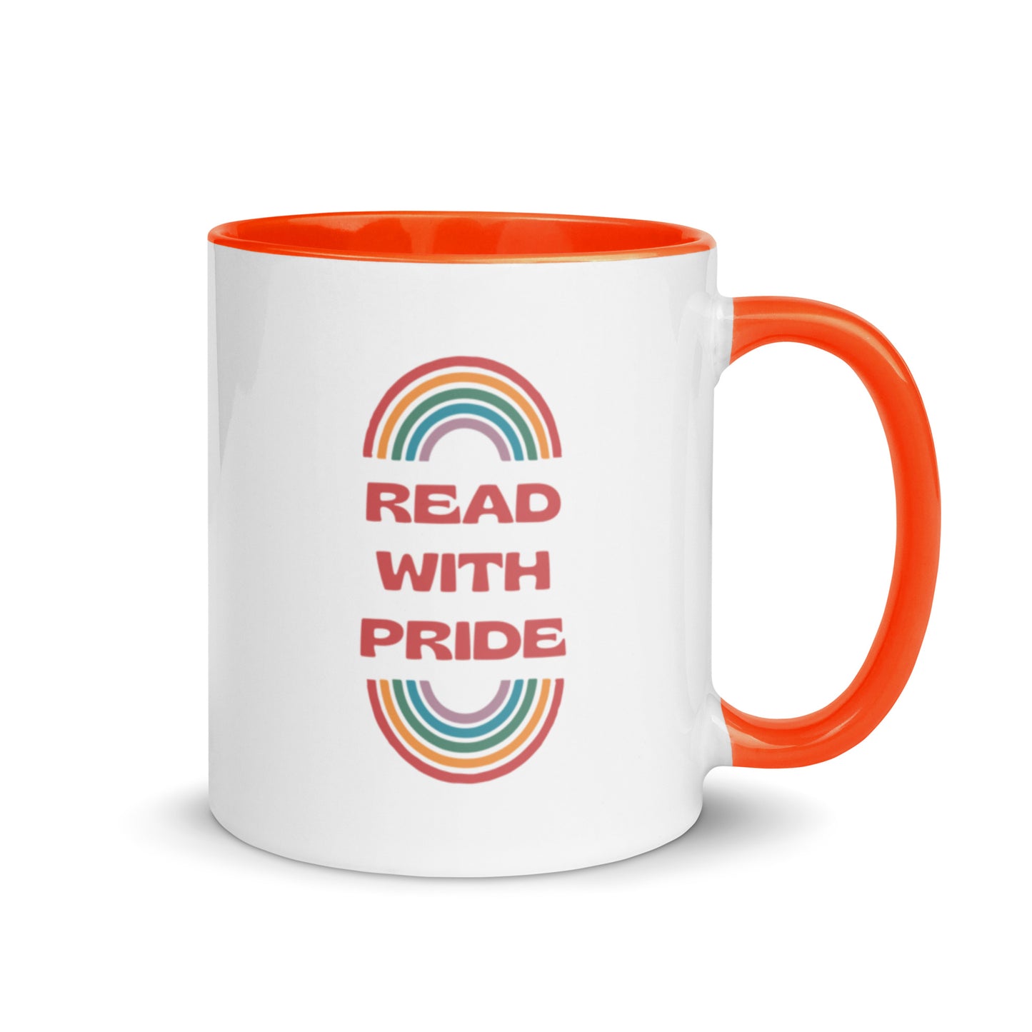 Read With Pride (Retro) Mug with Color Inside