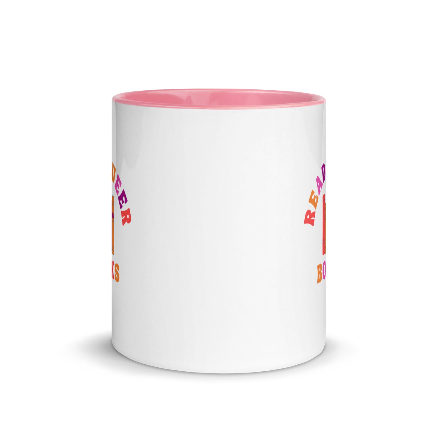 Read Queer Books (Lesbian Colors) Mug with Color Inside