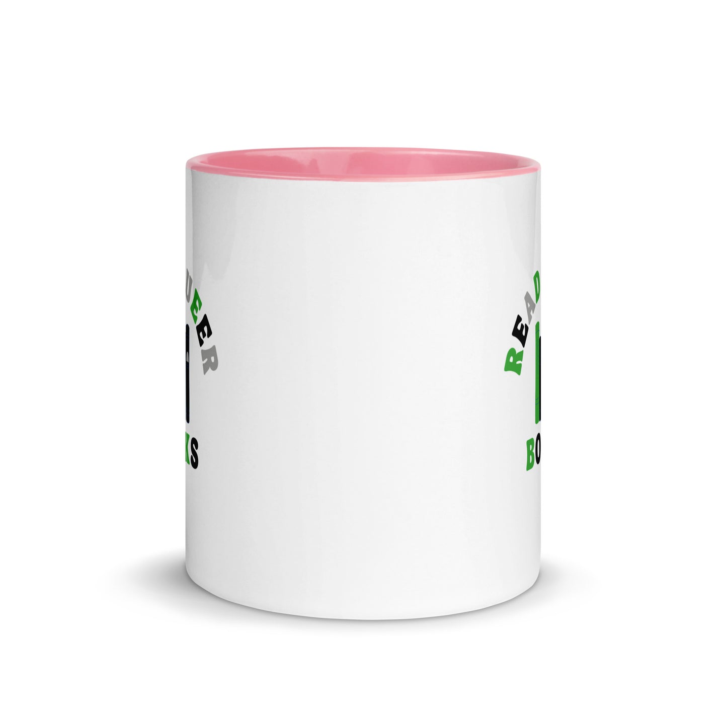 Read Queer Books (Aromantic Colors) Mug with Color Inside