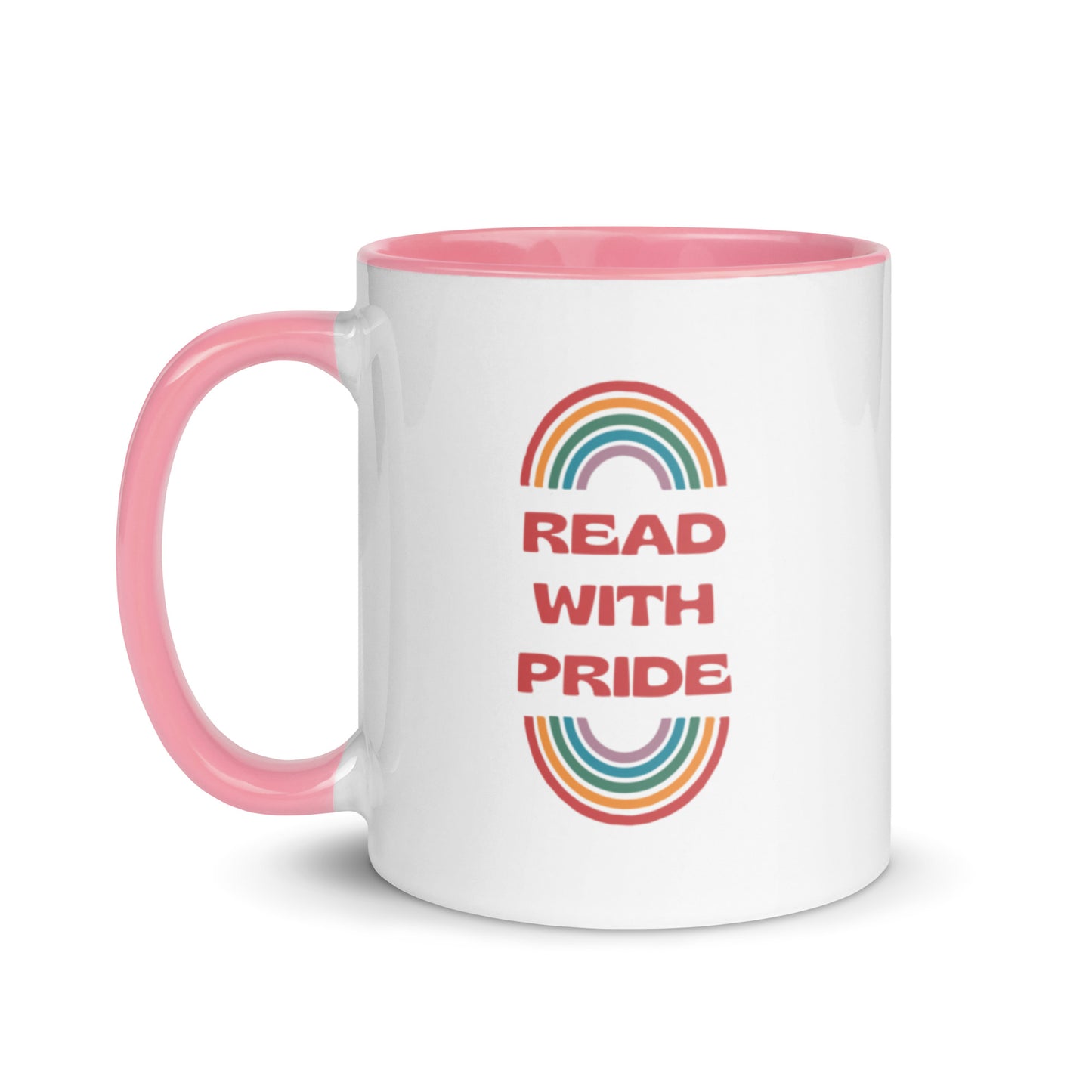 Read With Pride (Retro) Mug with Color Inside