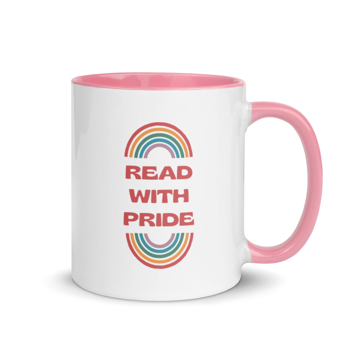 Read With Pride (Retro) Mug with Color Inside