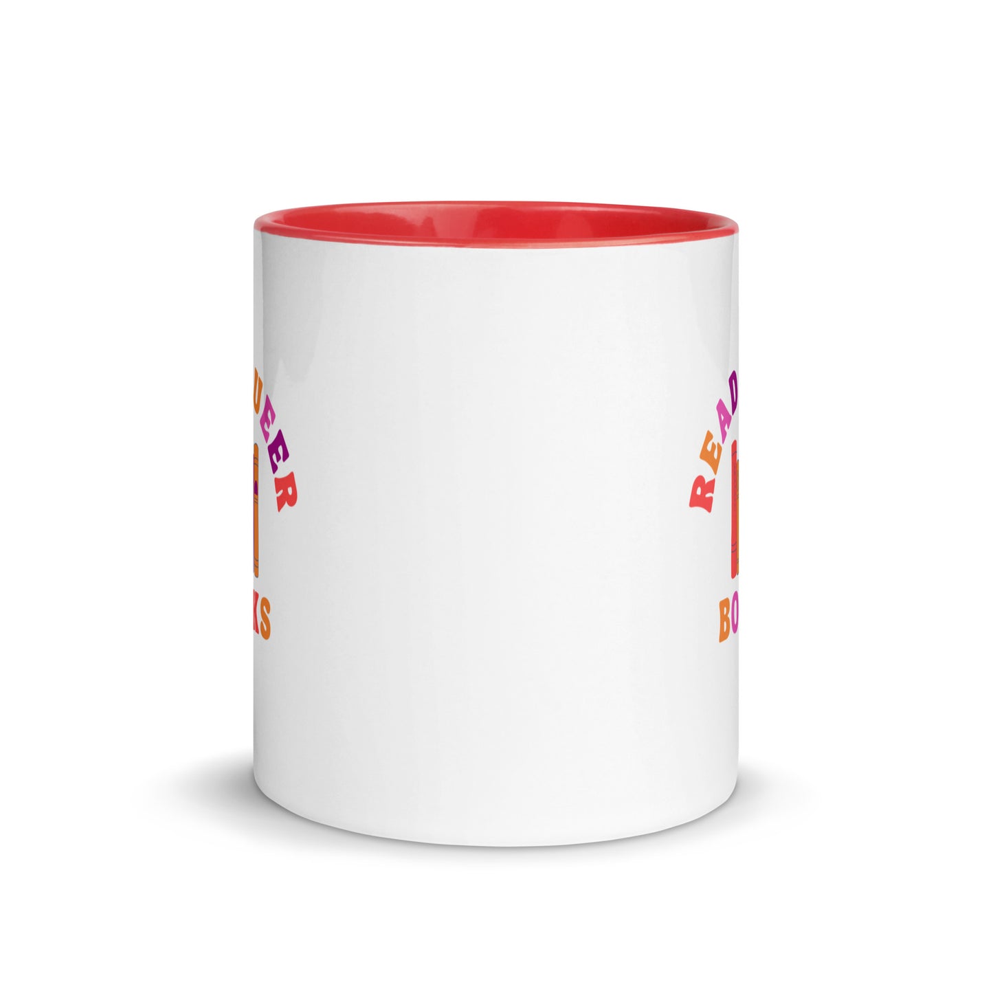 Read Queer Books (Lesbian Colors) Mug with Color Inside