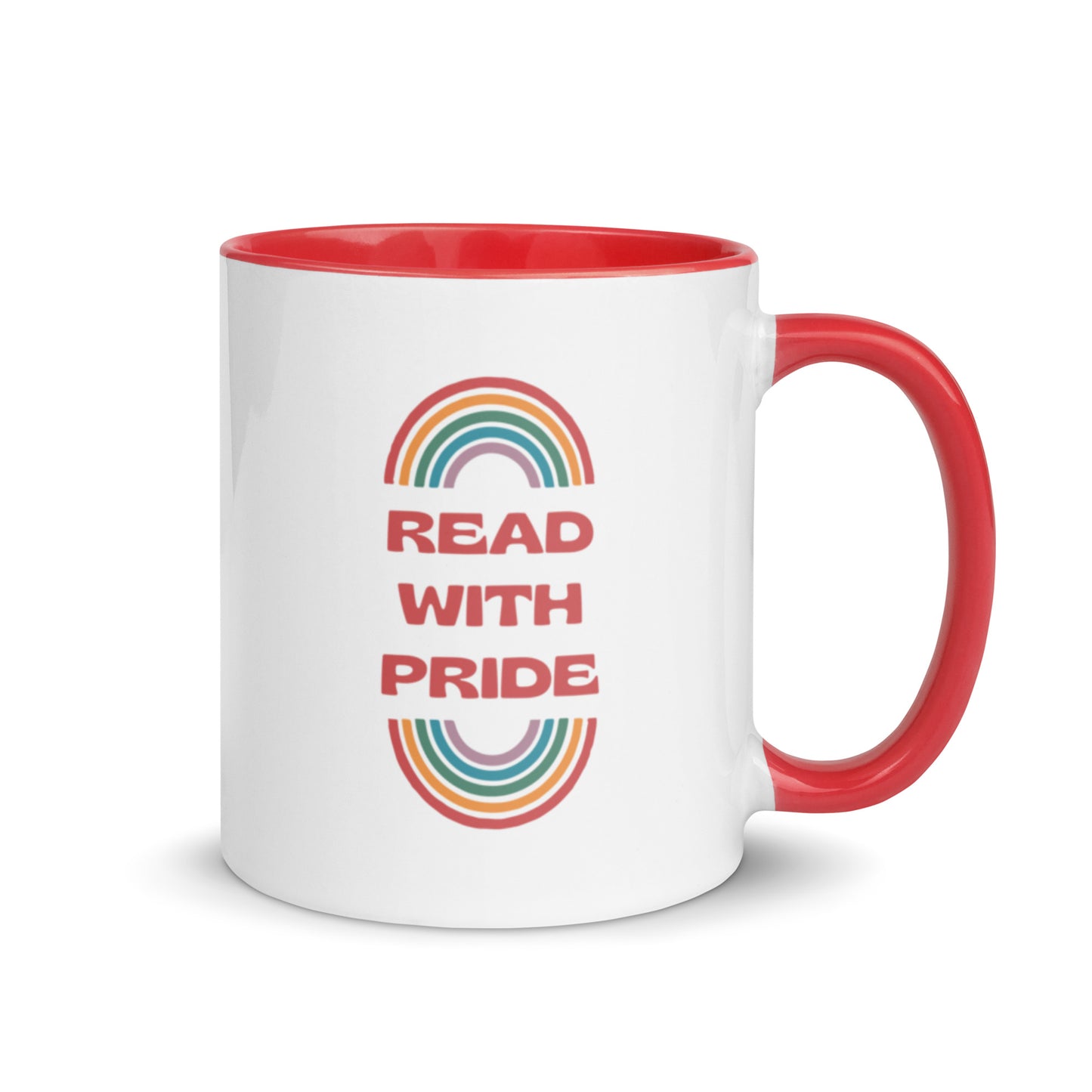 Read With Pride (Retro) Mug with Color Inside