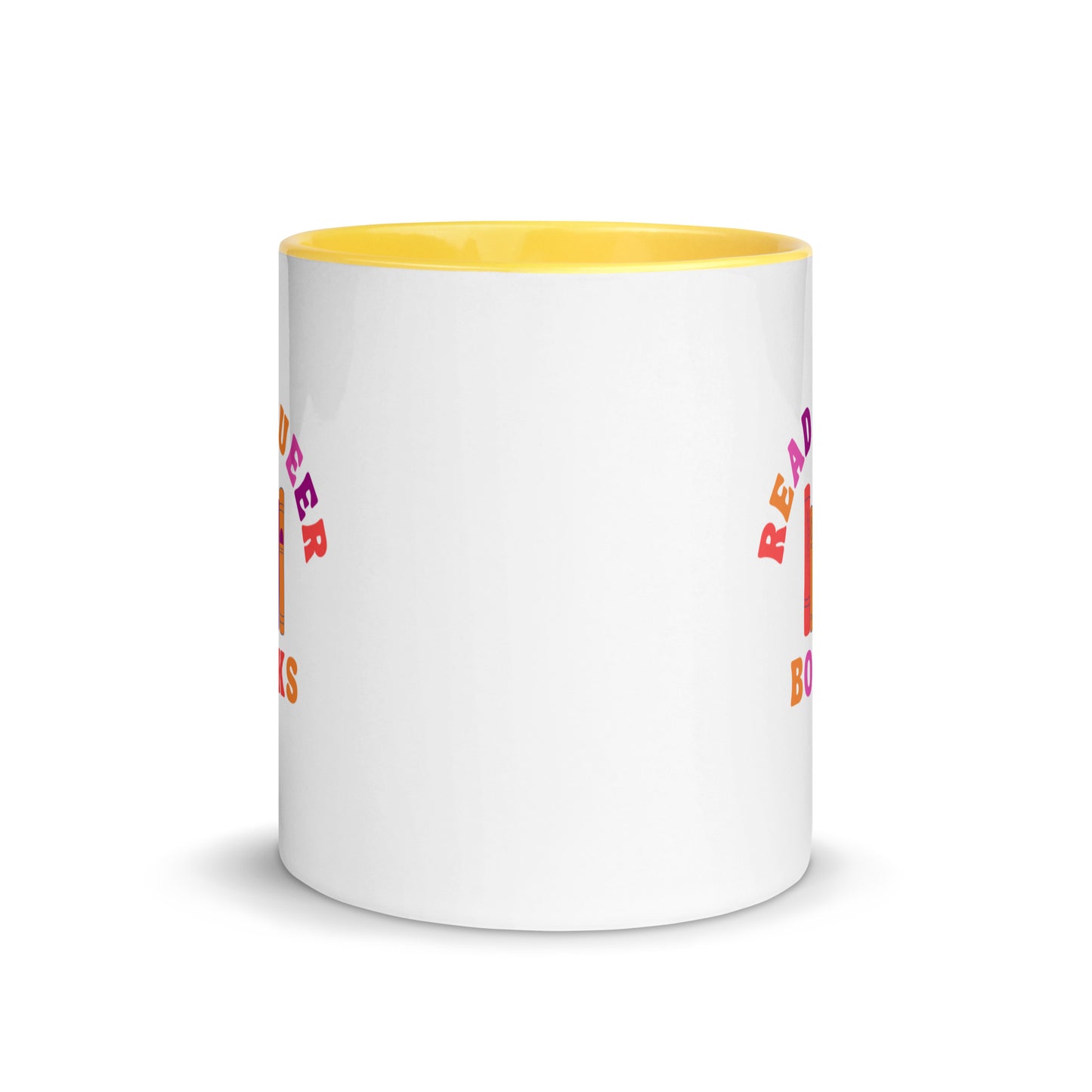 Read Queer Books (Lesbian Colors) Mug with Color Inside