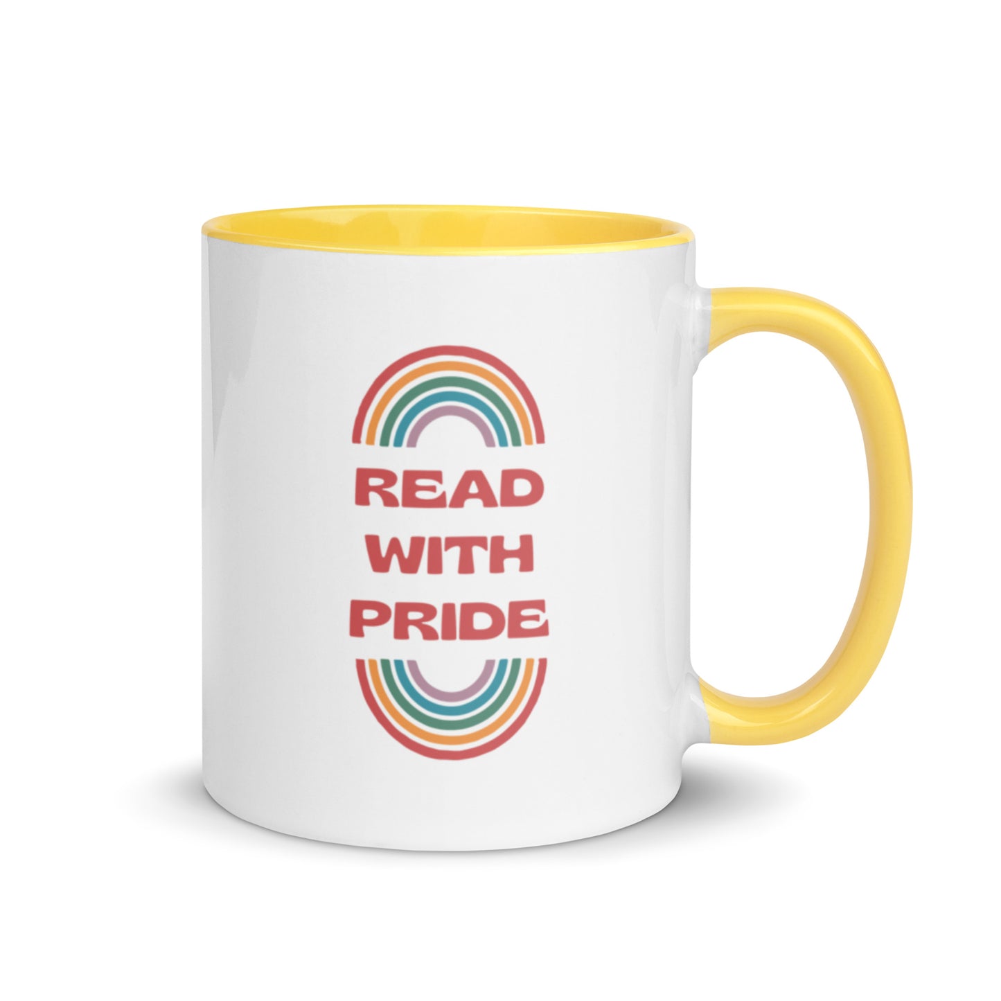 Read With Pride (Retro) Mug with Color Inside