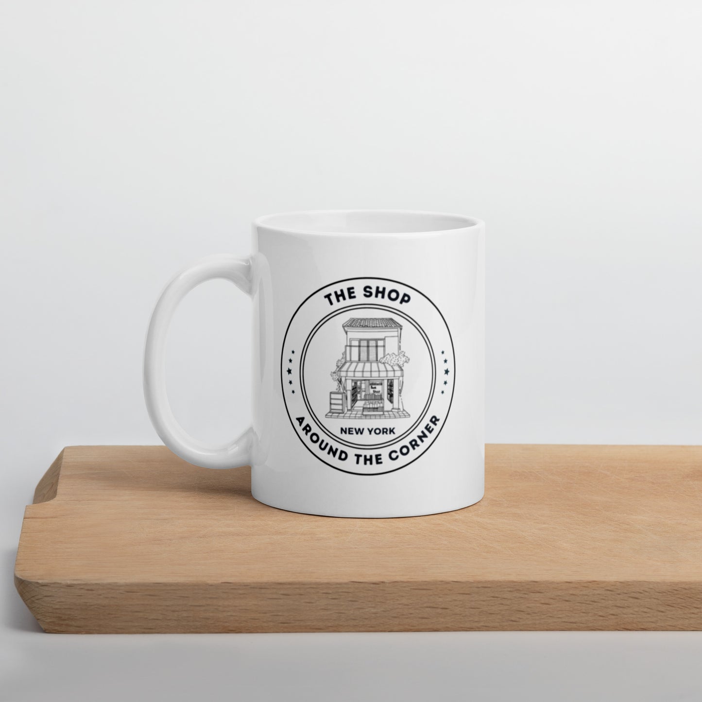 The Shop Around the Corner White Glossy Mug