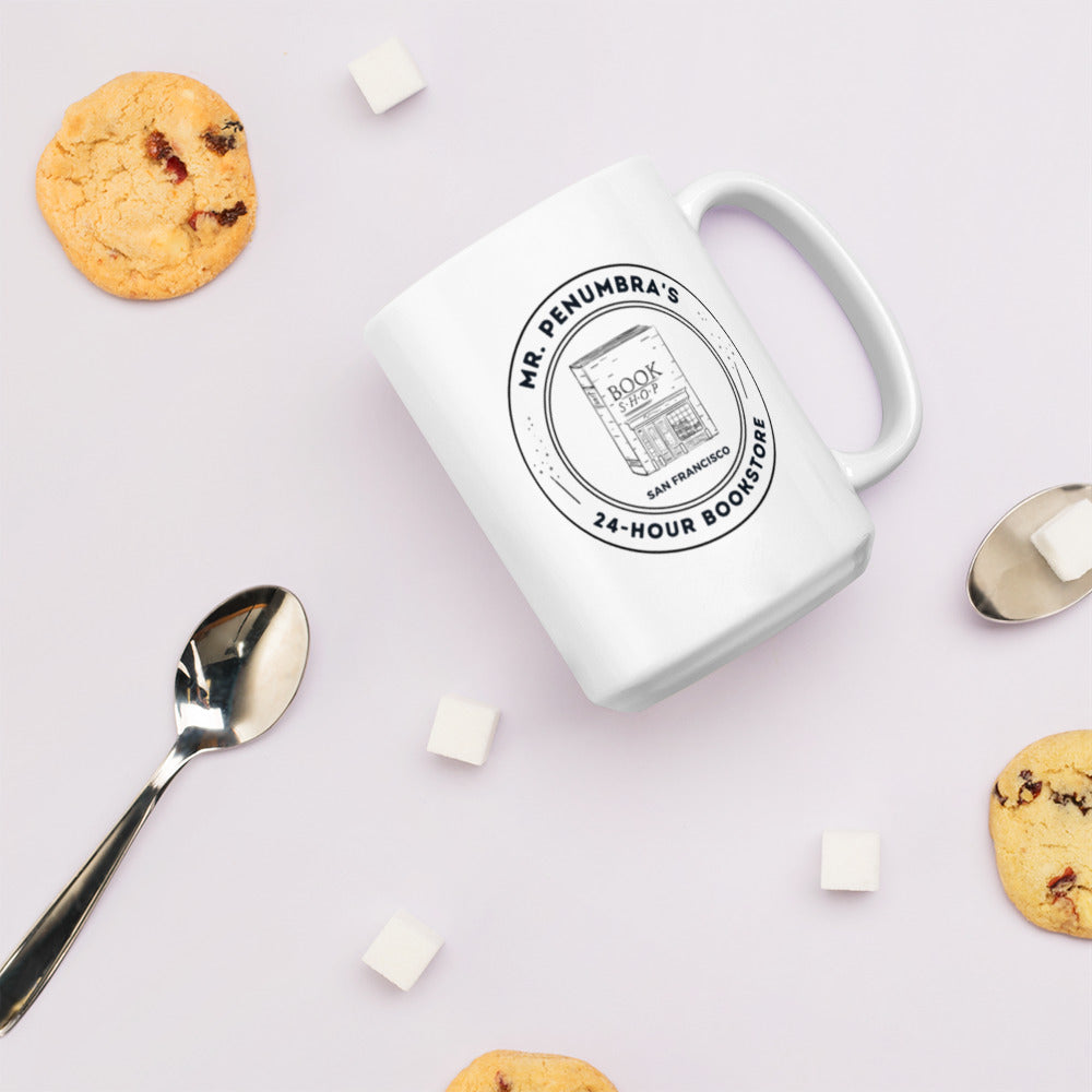 Mr. Penumbra's 24-Hour Bookstore White Glossy Mug