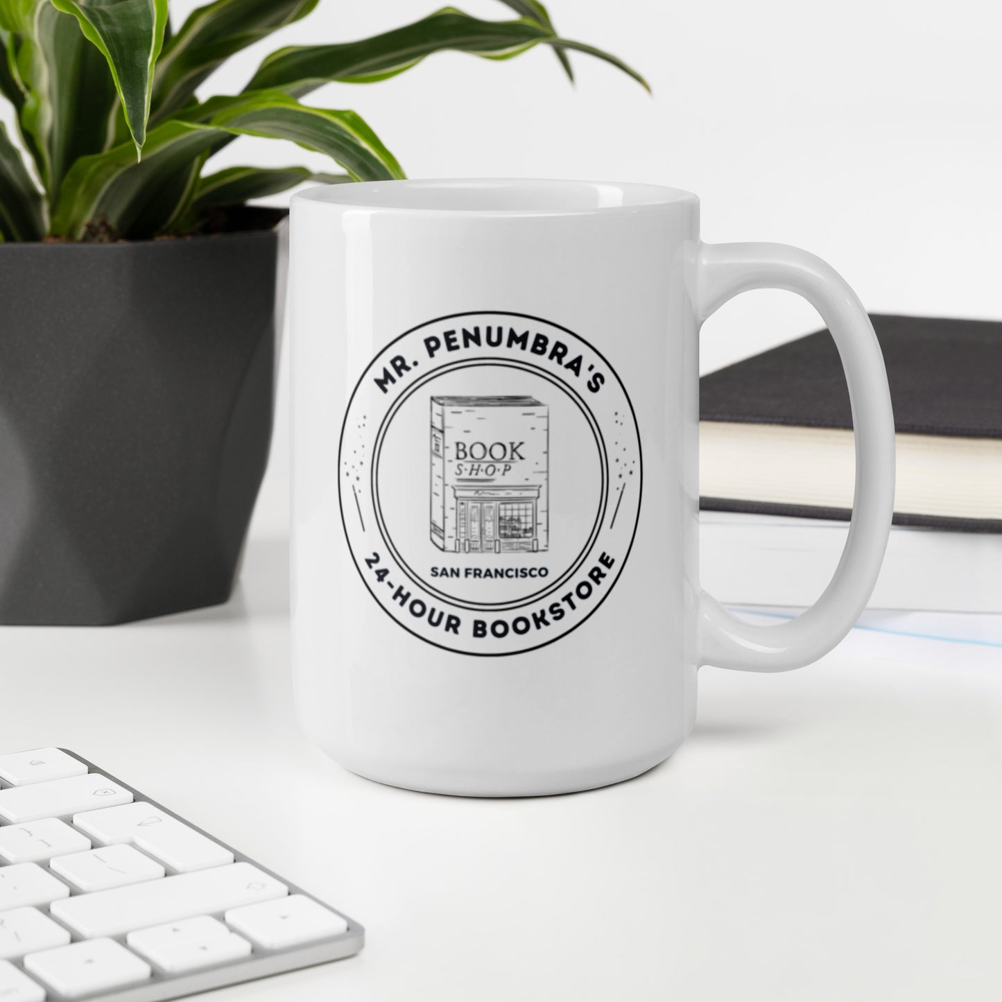 Mr. Penumbra's 24-Hour Bookstore White Glossy Mug