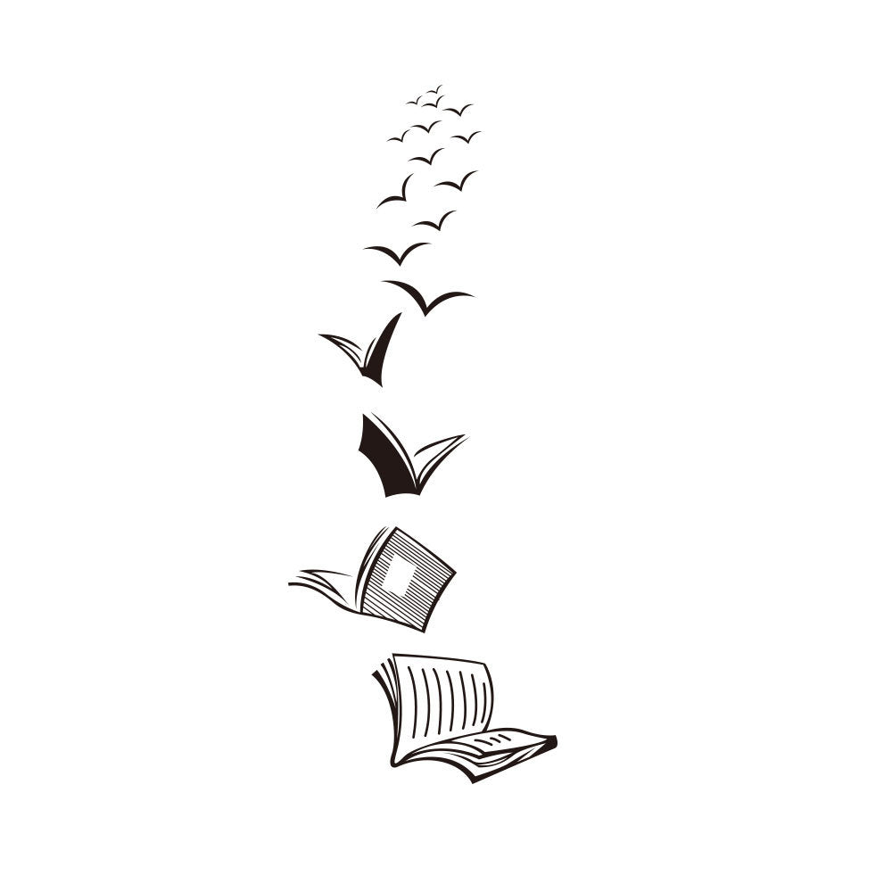 Book Wall Sticker - The Spinster Librarian Shop