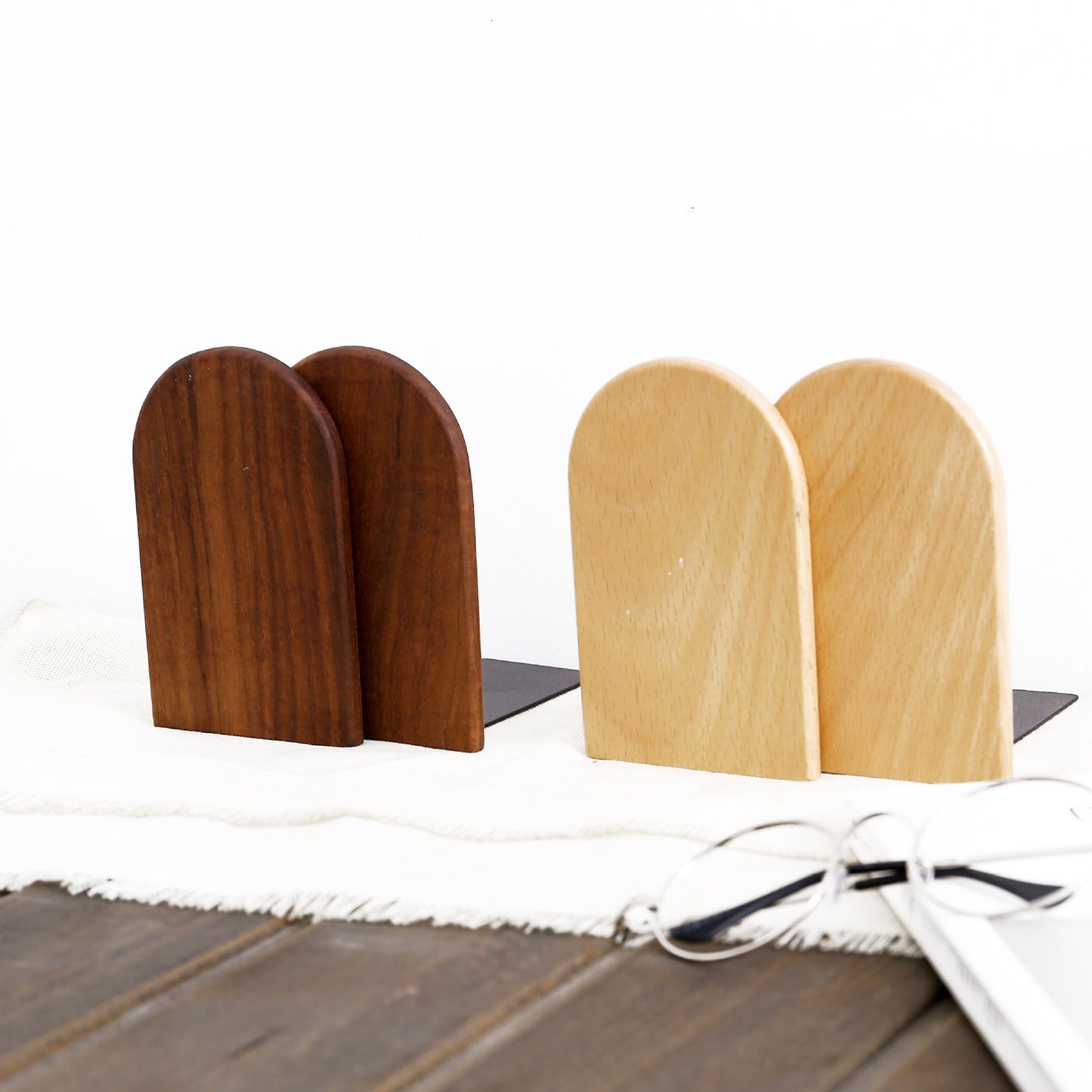 Bookends-Beech/Black Walnut - The Spinster Librarian Shop