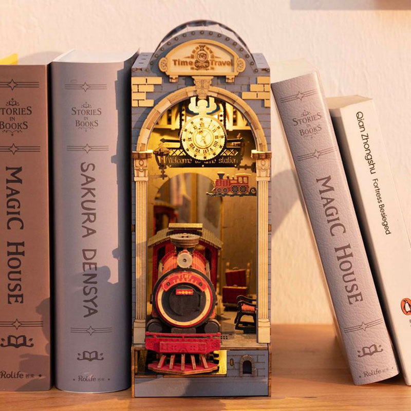 DIY Book Nook: Wooden Miniature Doll House Light For Bookshelf - The Spinster Librarian Shop