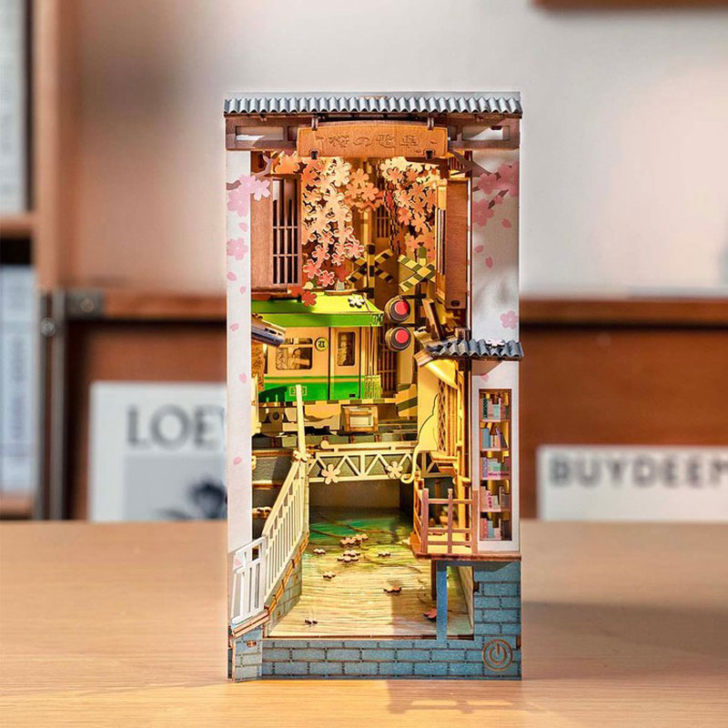 DIY Book Nook: Wooden Miniature Doll House Light For Bookshelf - The Spinster Librarian Shop