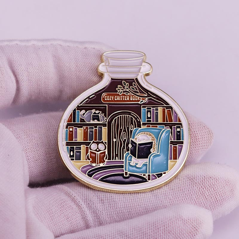 Cozy Critter Pin - The Spinster Librarian Shop