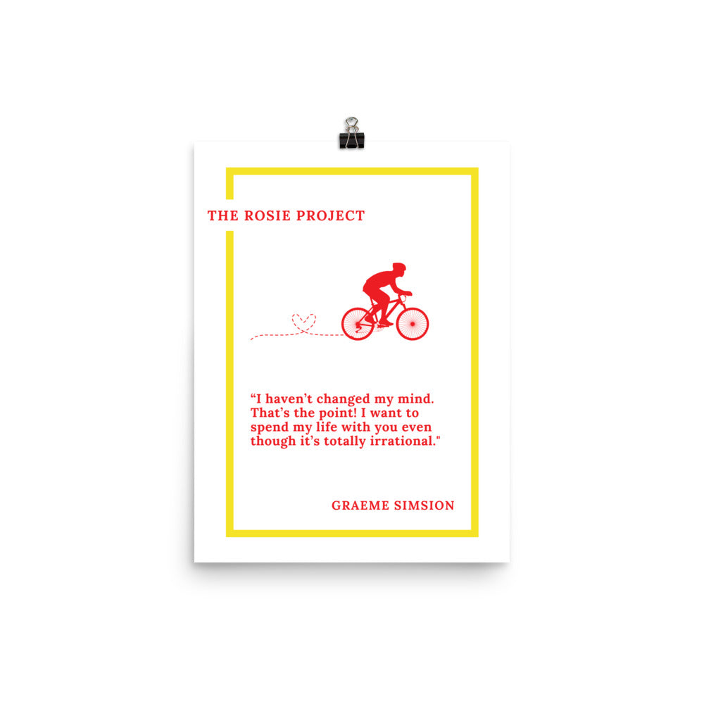 The Rosie Project Poster 12" x 16" - The Spinster Librarian Shop