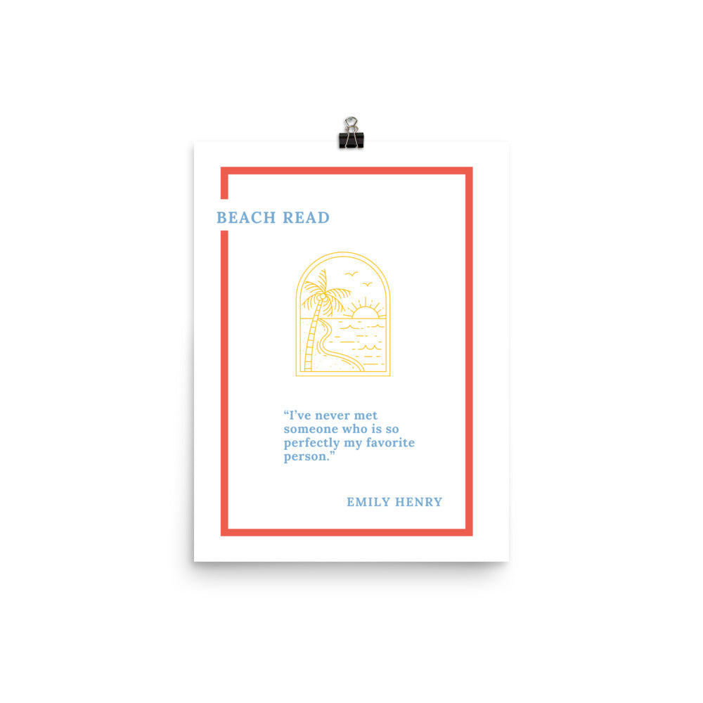 Beach Read Poster 12"x 16" - The Spinster Librarian Shop