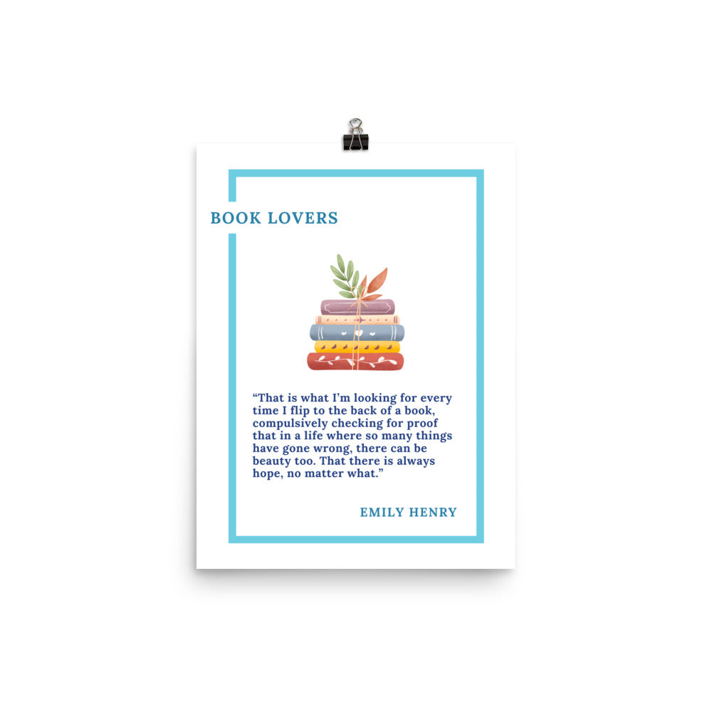 Book Lovers Poster 12" x 16" - The Spinster Librarian Shop