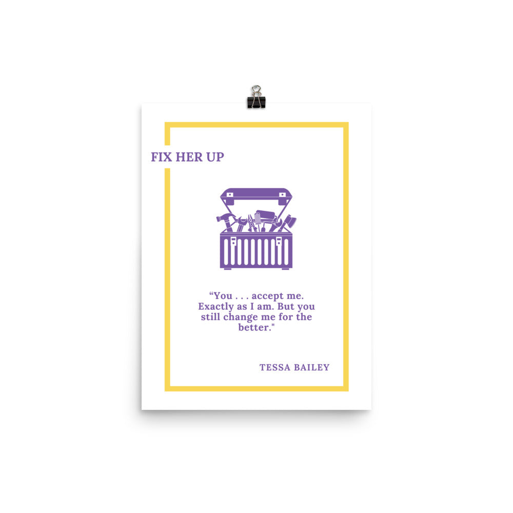 Fix Her Up Poster 12" x 16" - The Spinster Librarian Shop