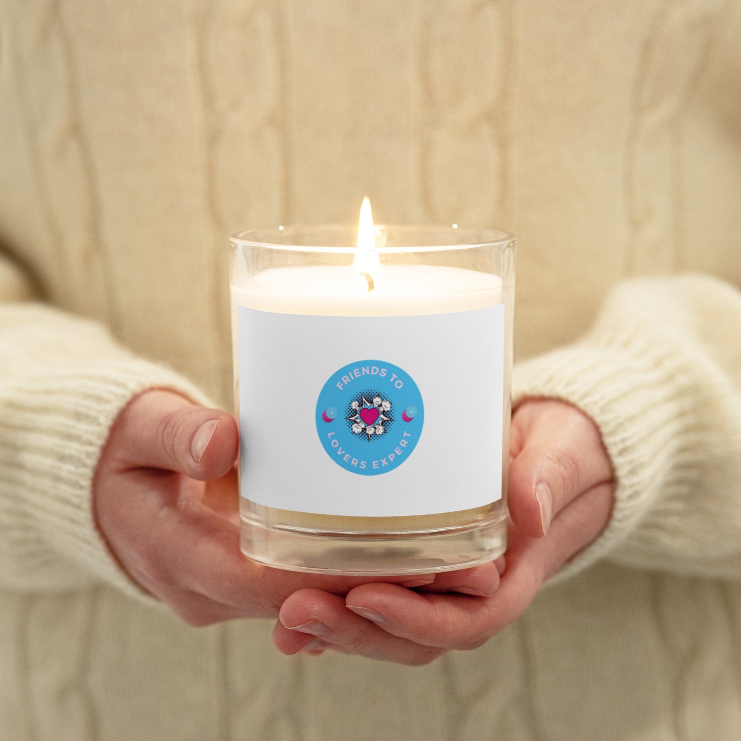 Romance Trope Glass Jar Soy Candle-Friends to Lovers - The Spinster Librarian Shop