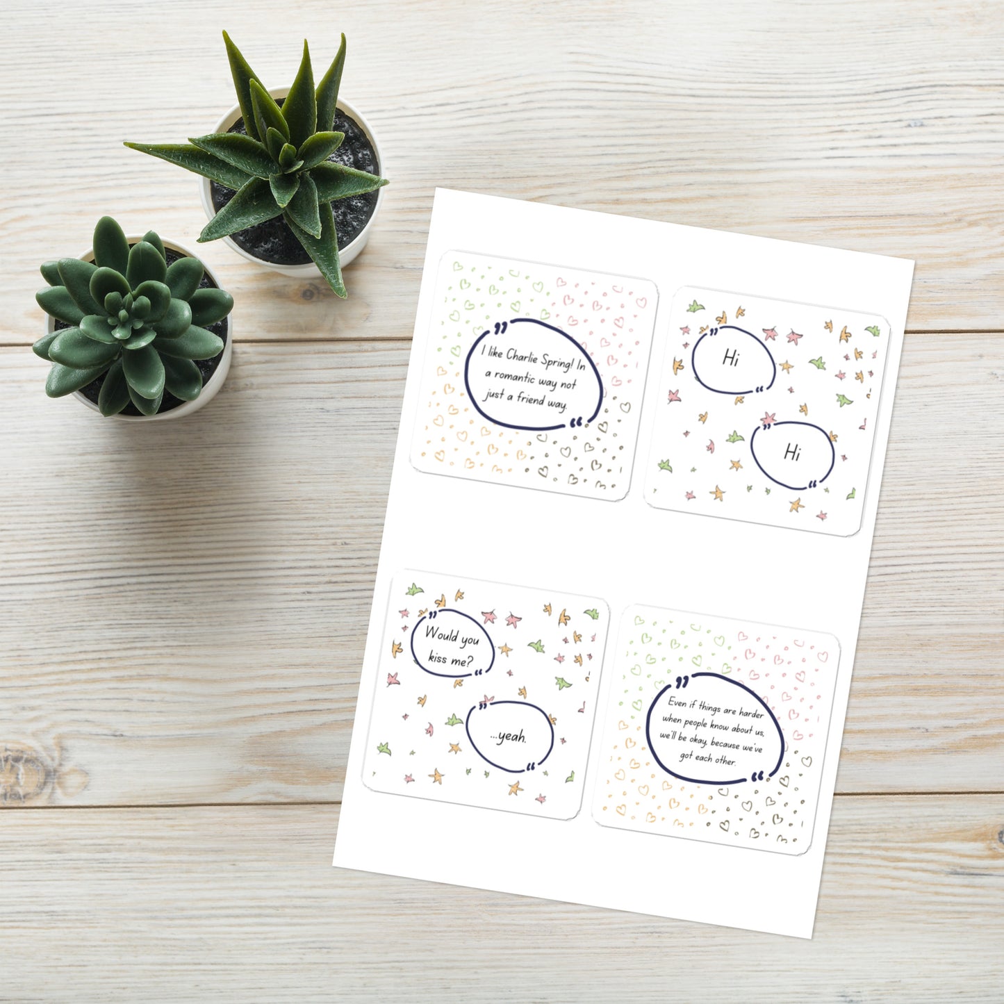 Heartstopper Sticker Sheet - The Spinster Librarian Shop