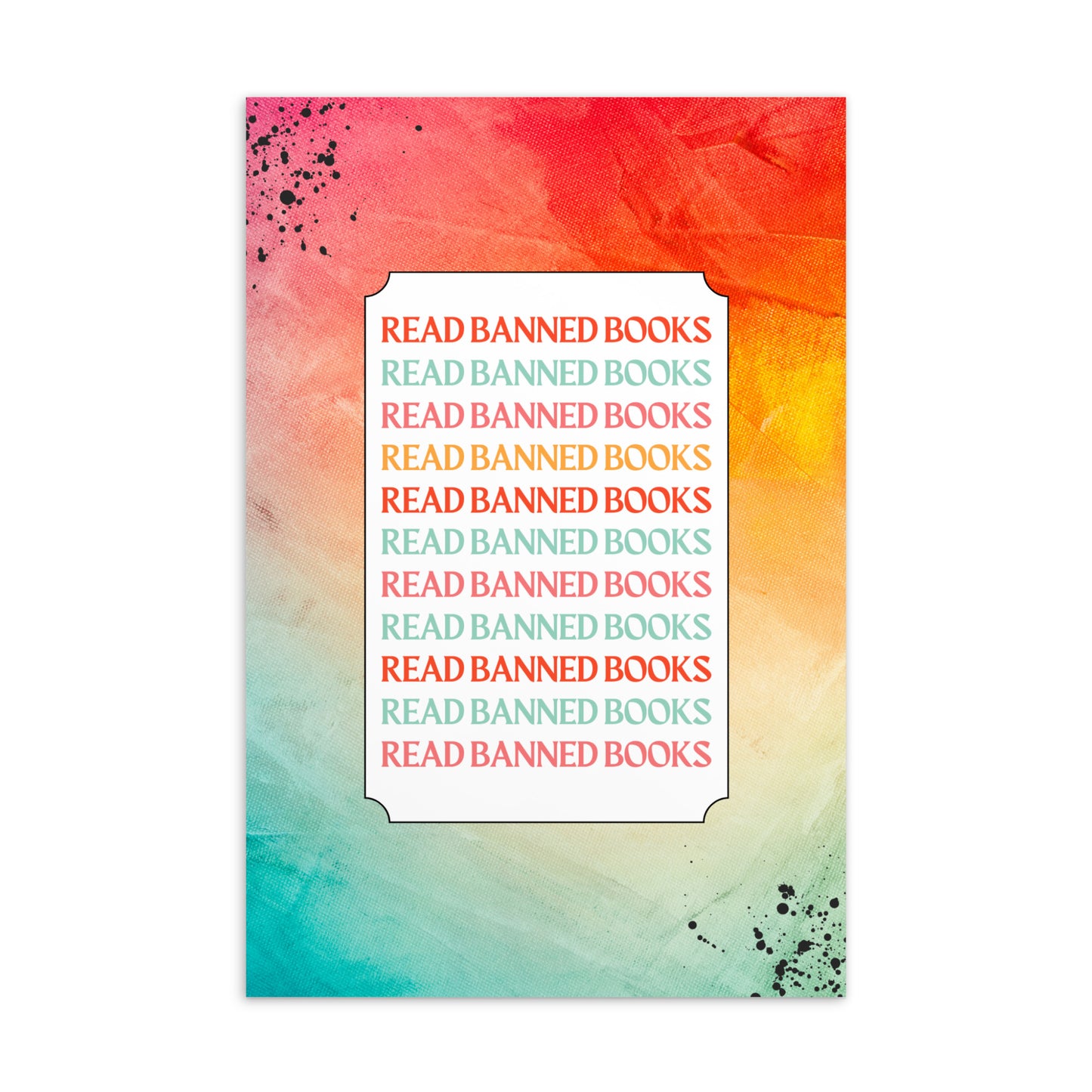 Read Banned Books Standard Postcard Style (B) - The Spinster Librarian Shop