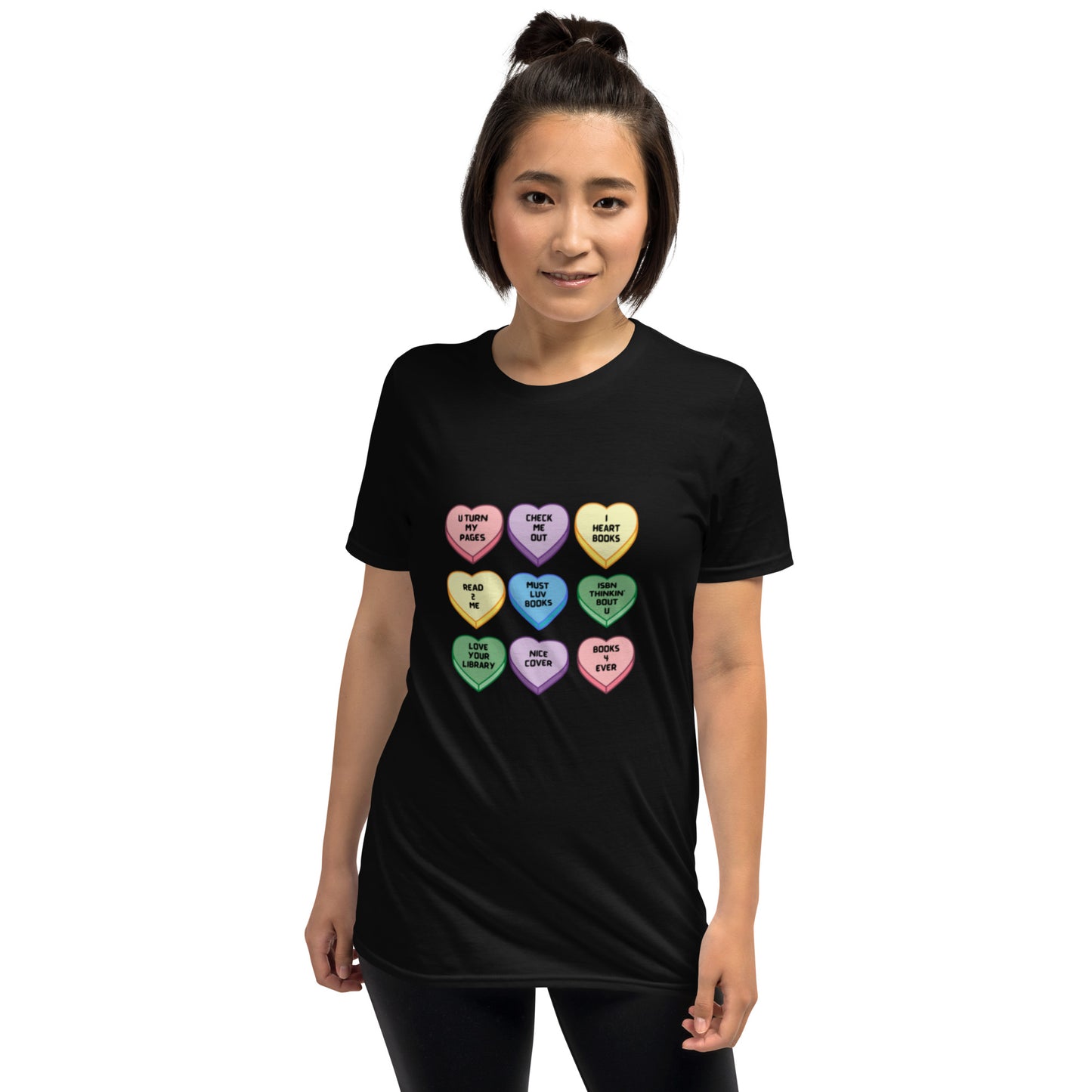 Candy Hearts Short-Sleeve Unisex T-Shirt - The Spinster Librarian Shop