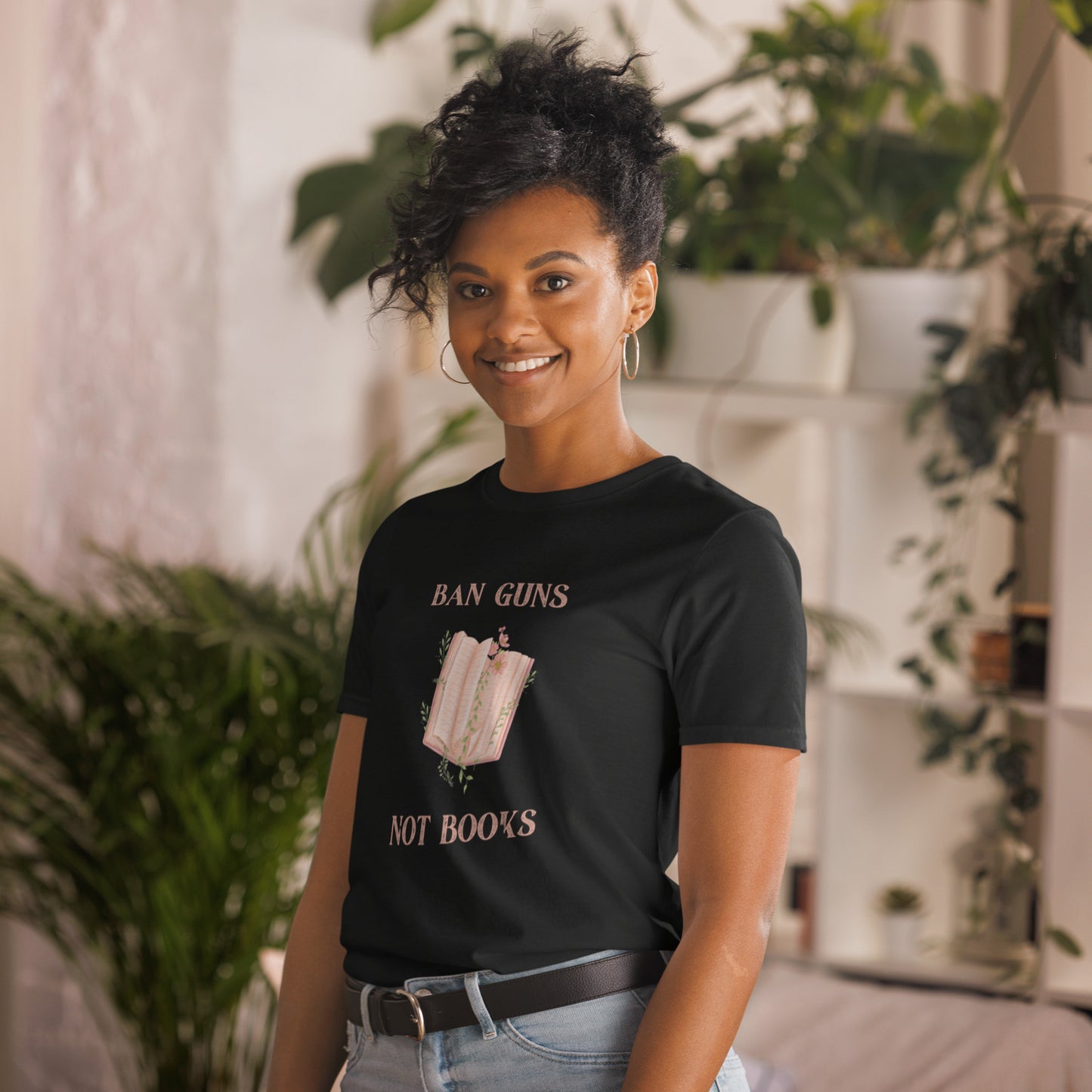 Ban Guns Not Books Short-Sleeve Unisex T-Shirt - The Spinster Librarian Shop
