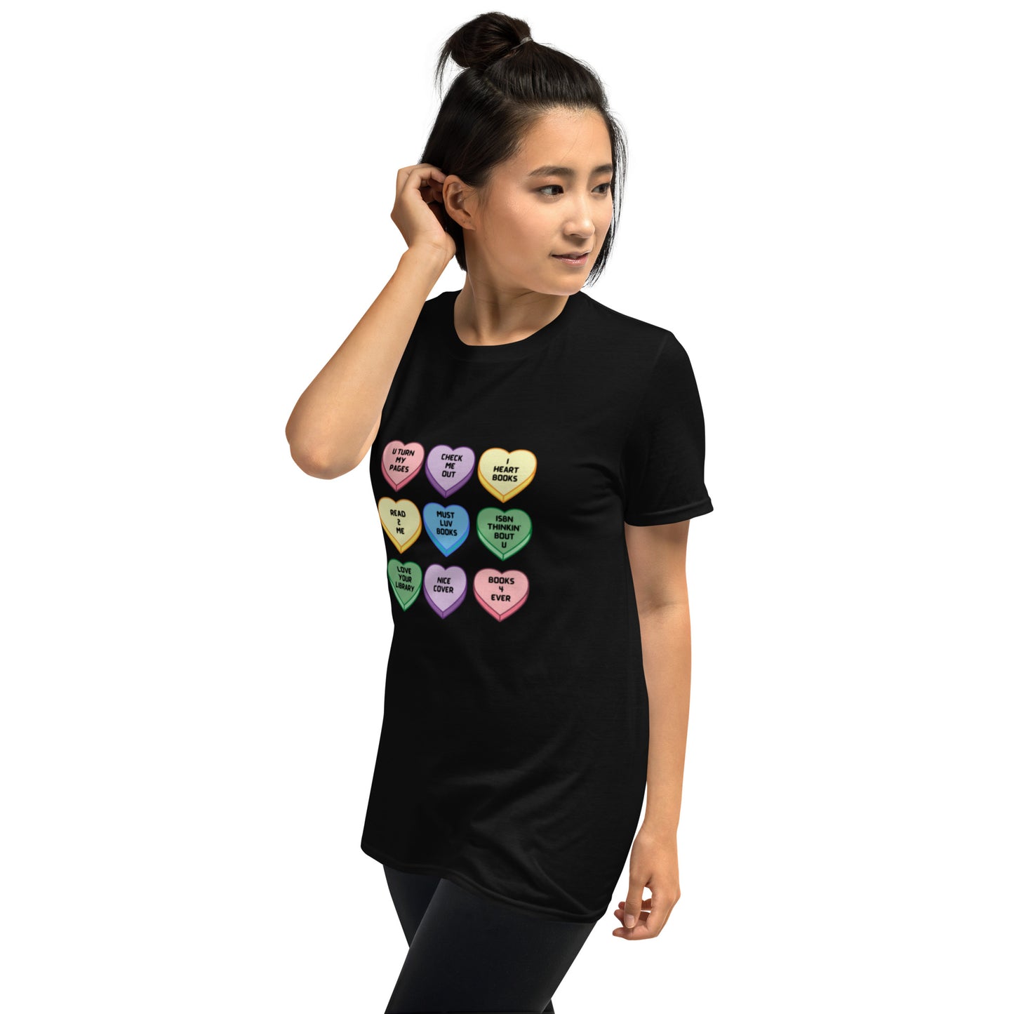 Candy Hearts Short-Sleeve Unisex T-Shirt - The Spinster Librarian Shop