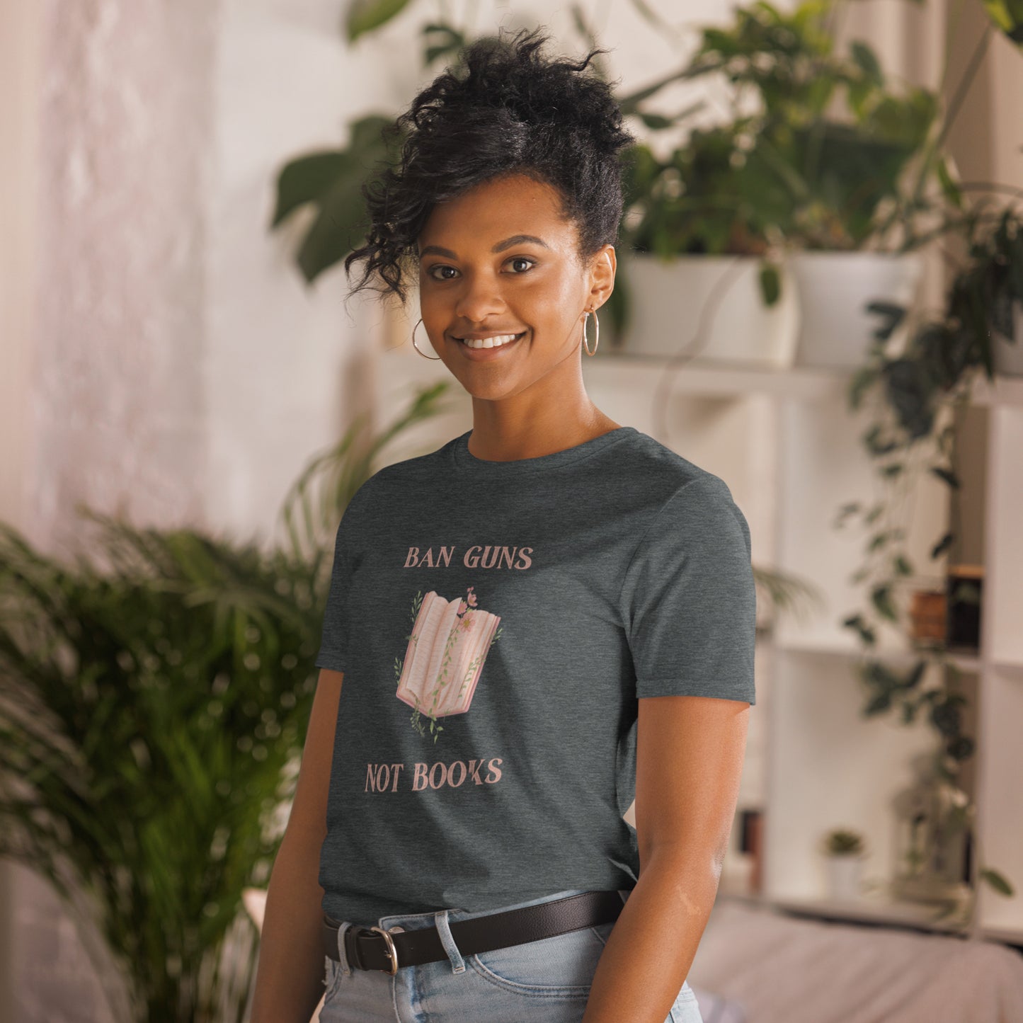 Ban Guns Not Books Short-Sleeve Unisex T-Shirt - The Spinster Librarian Shop