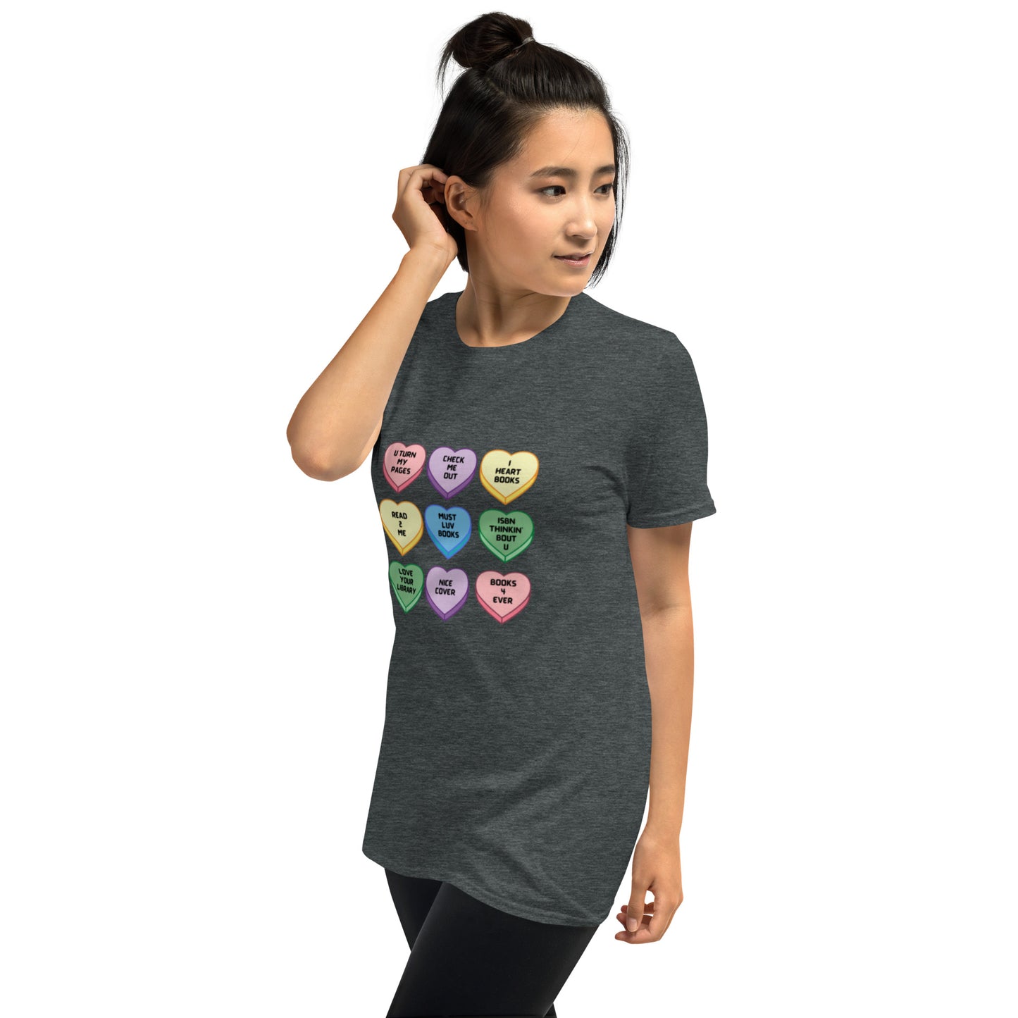 Candy Hearts Short-Sleeve Unisex T-Shirt - The Spinster Librarian Shop