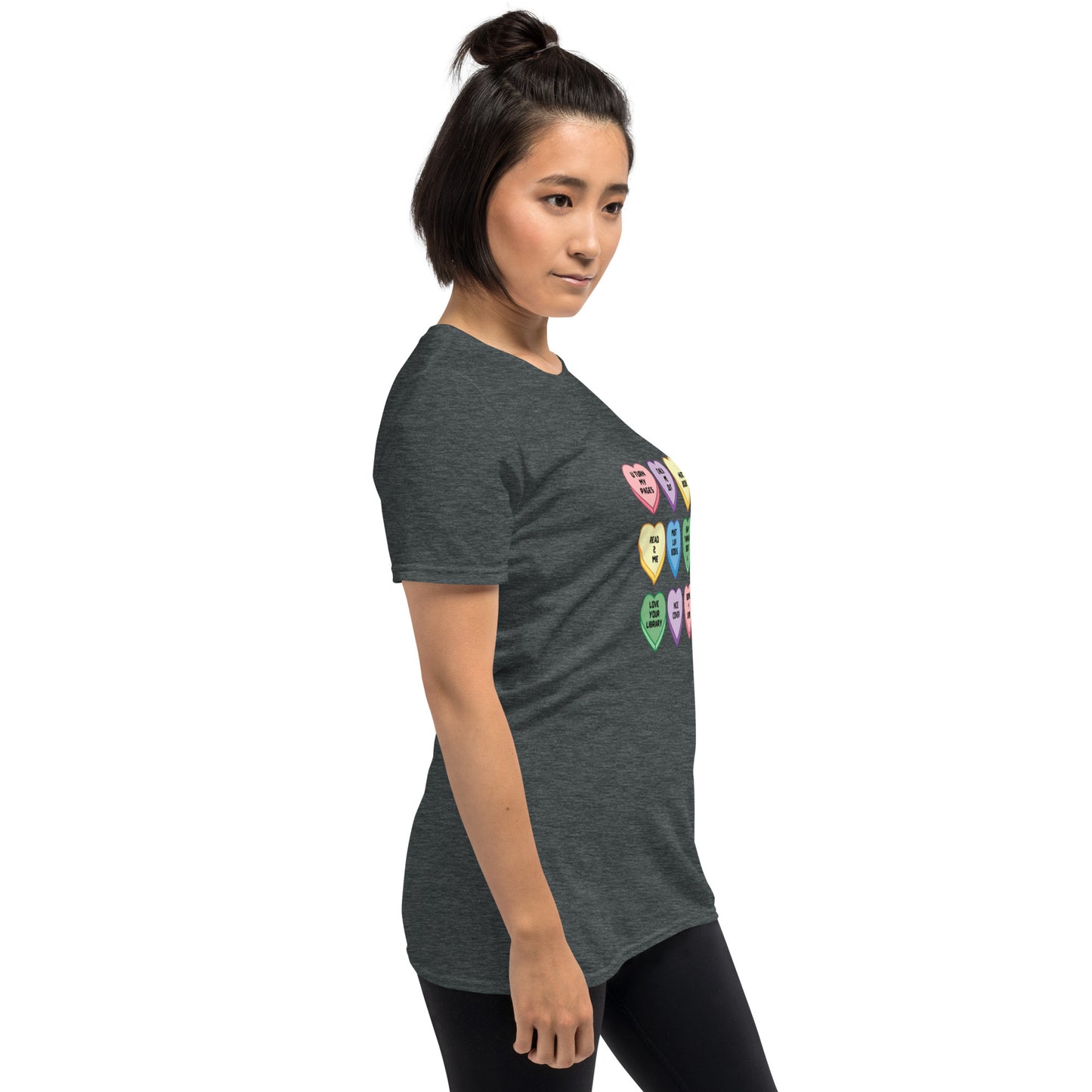 Candy Hearts Short-Sleeve Unisex T-Shirt - The Spinster Librarian Shop